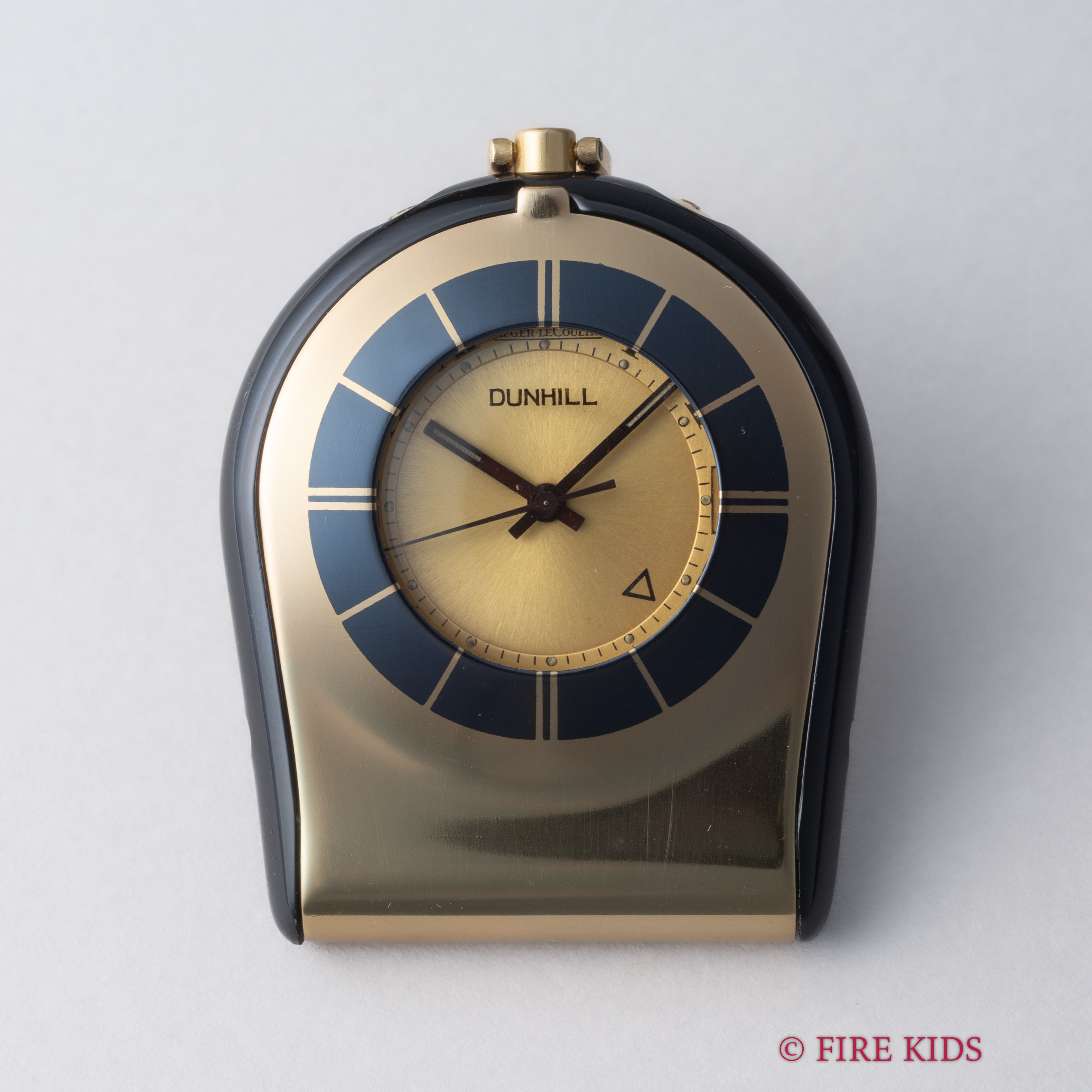 ダンヒル ジャガー・ルクルトWネーム トラベルウォッチ 1970年代製 アラーム セミハンターケース