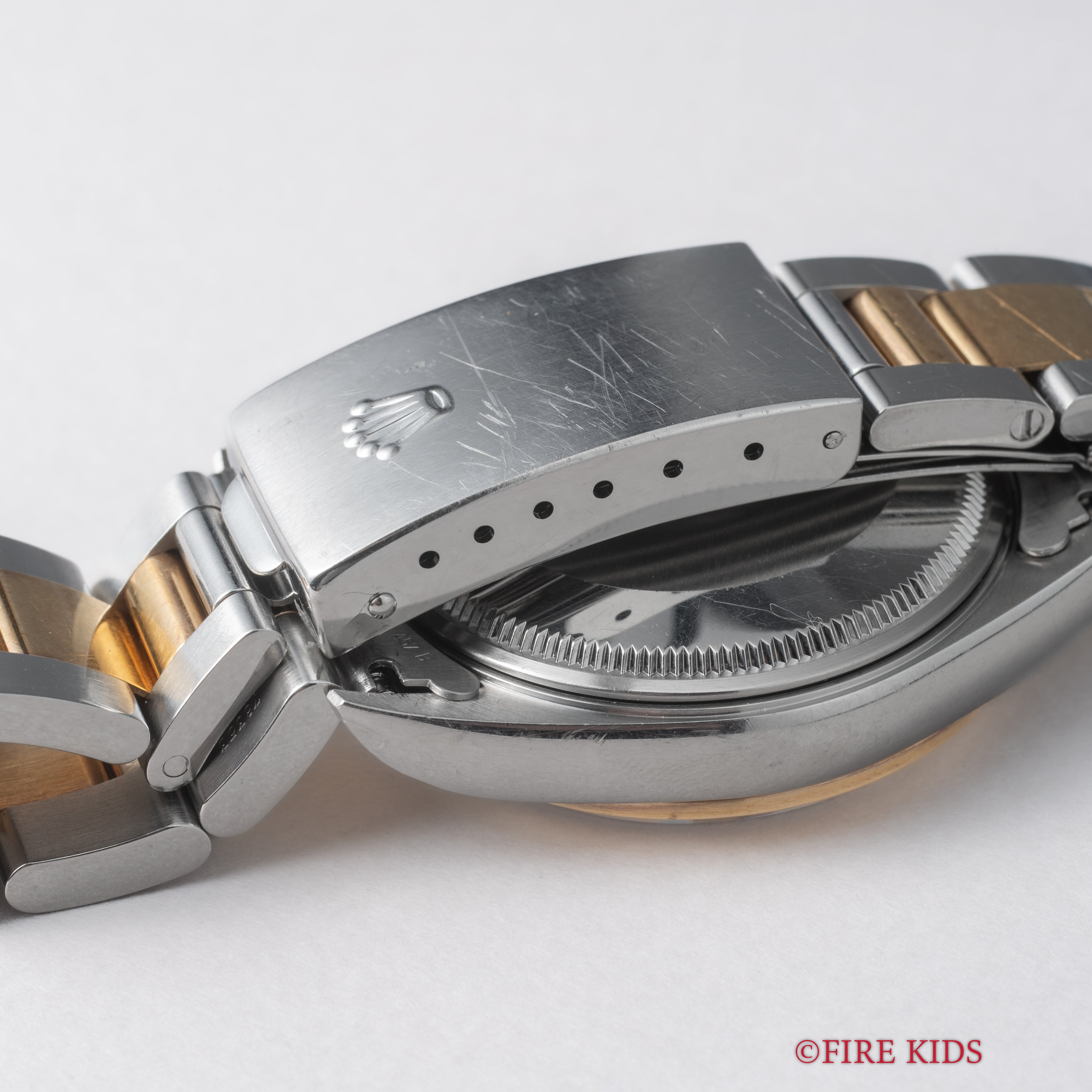 ロレックス オイスターパーペチュアル コンビ 2000年製 Ref.14203 グレー エクスプローラーダイヤル