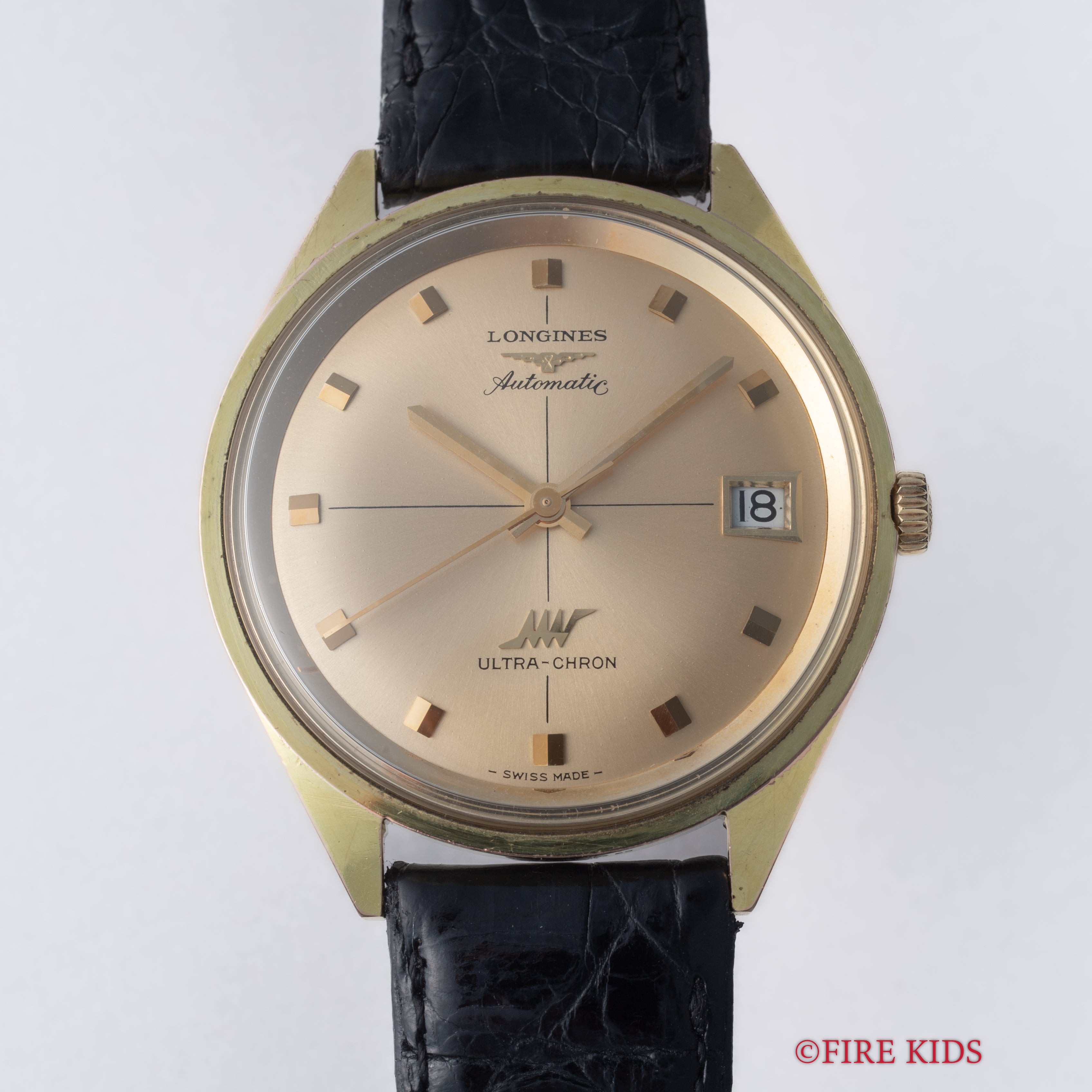 ロンジン 1969年製 ウルトラクロン 10振動自動巻き Ref.7952-4 金張りケース