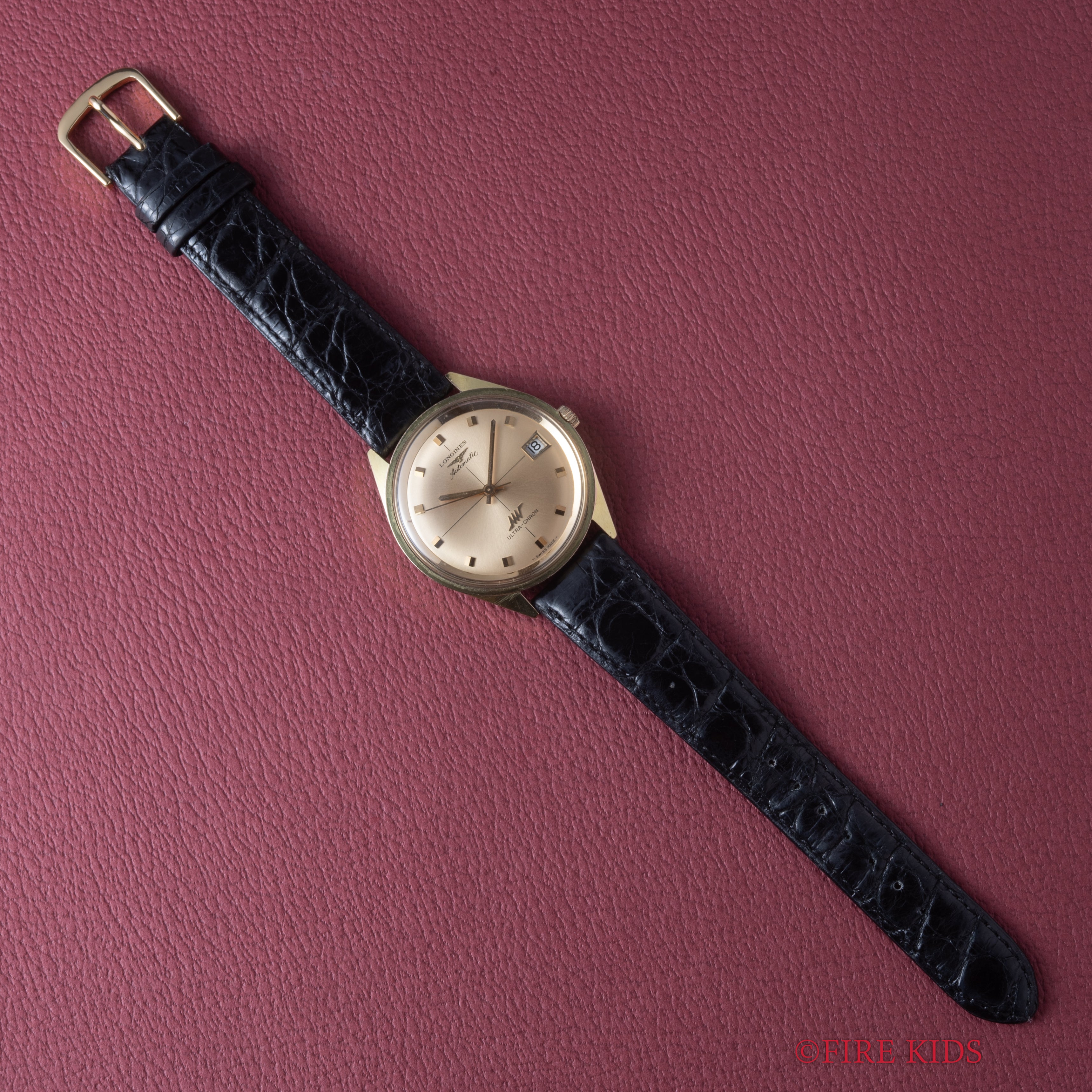 ロンジン 1969年製 ウルトラクロン 10振動自動巻き Ref.7952-4 金張りケース