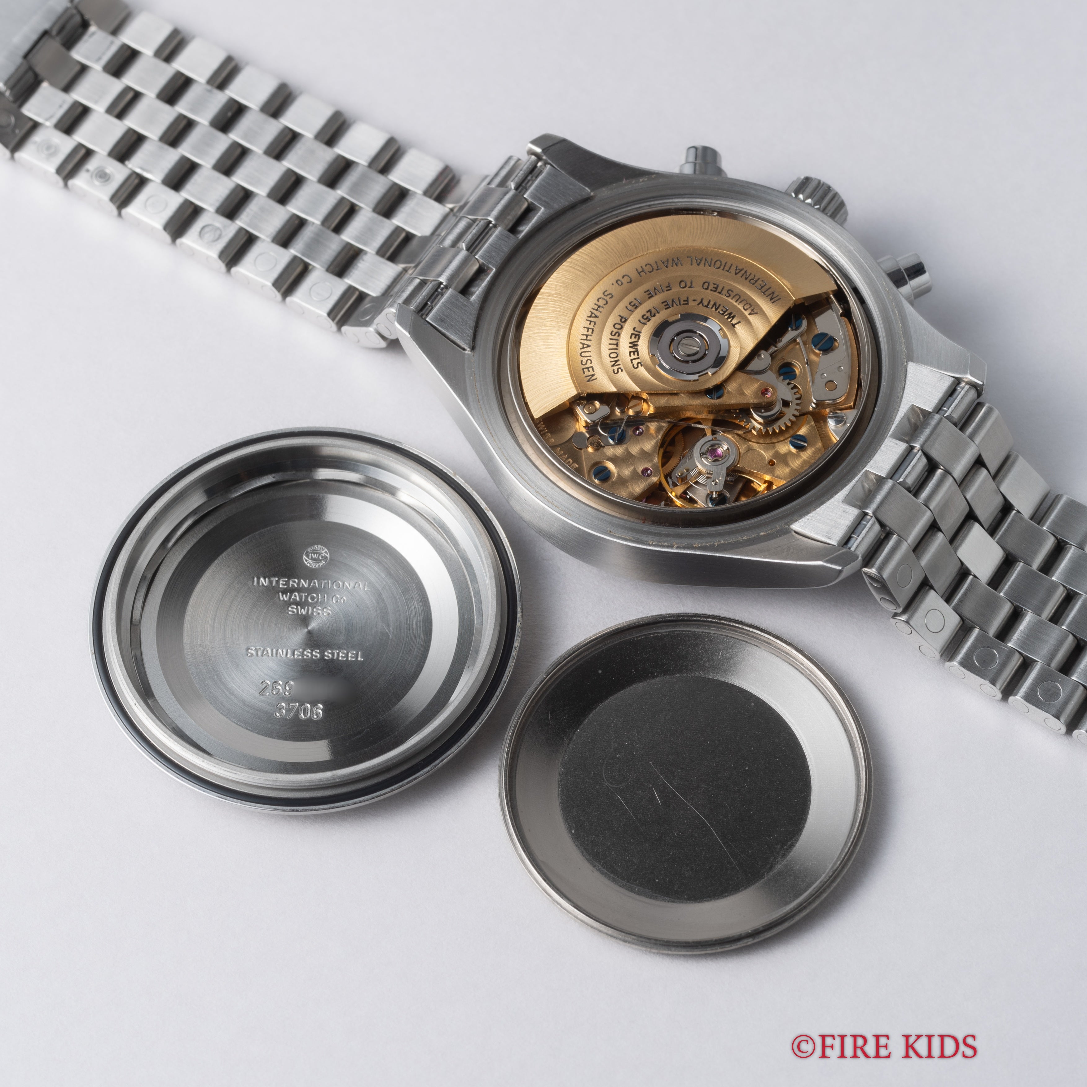 IWC フリーガークロノグラフ 1998年製 パイロットウォッチ 自動巻 オールトリチウム 純正ブレス ギャラ付