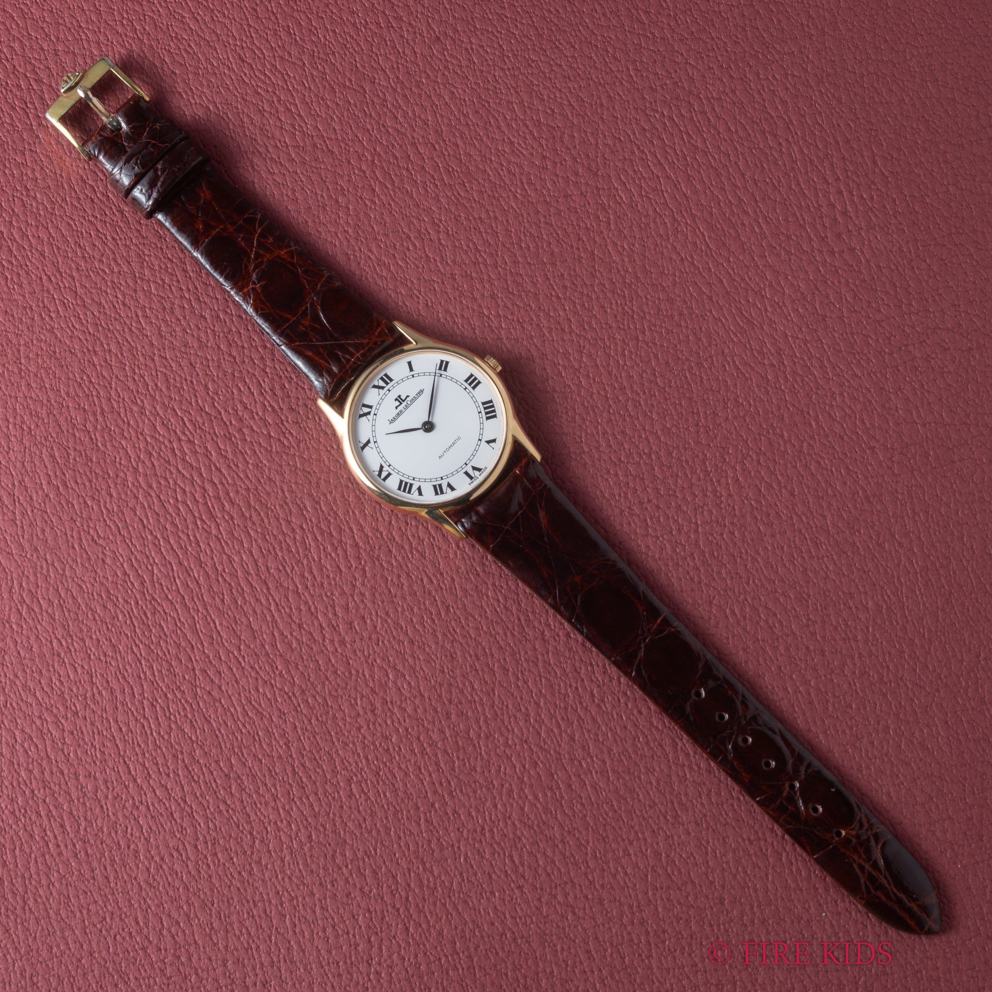 ジャガー・ルクルト 1970年代製 ラウンド ホワイトローマン 18KYG 自動巻き Ref.5001 21 Cal.900