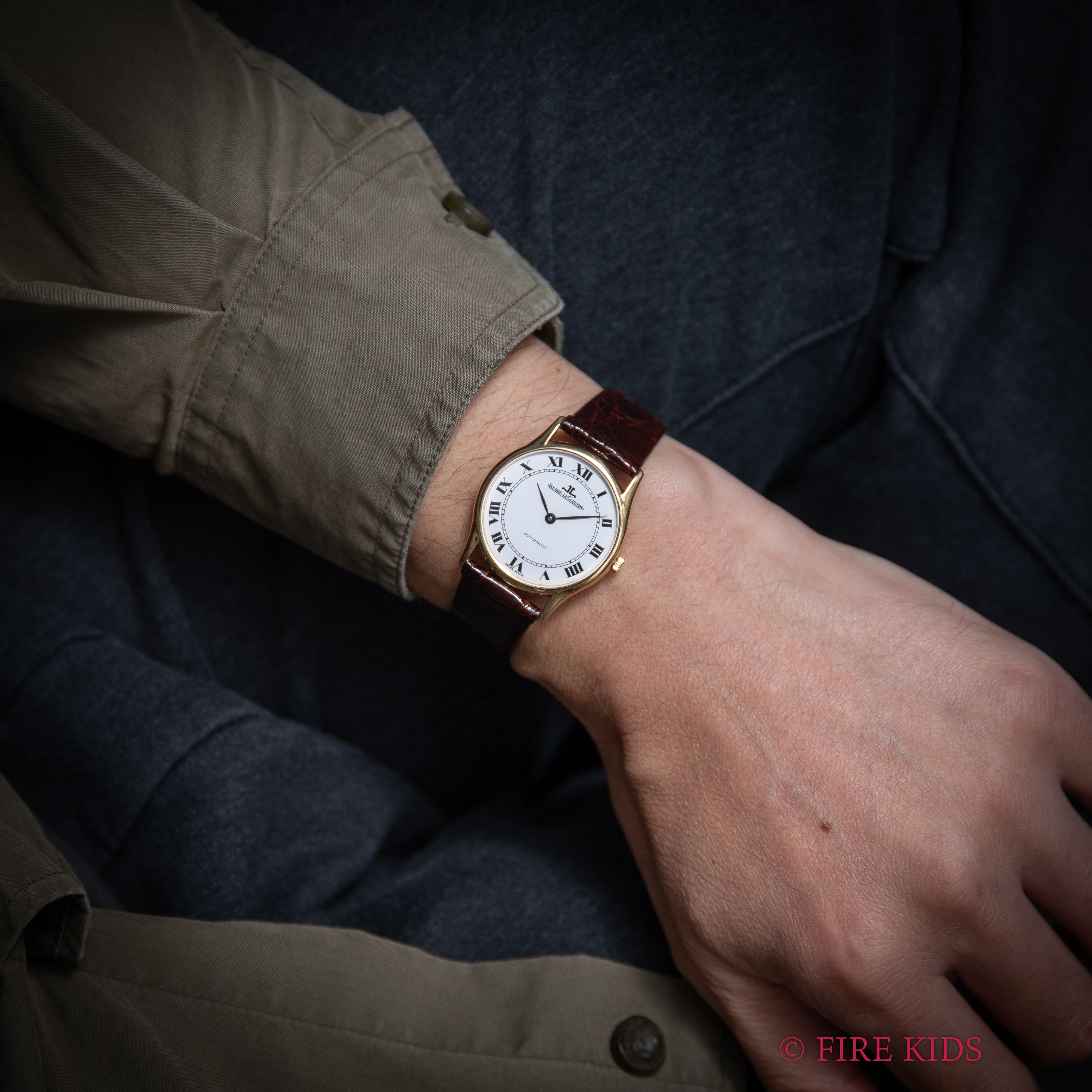 ジャガー・ルクルト 1970年代製 ラウンド ホワイトローマン 18KYG 自動巻き Ref.5001 21 Cal.900