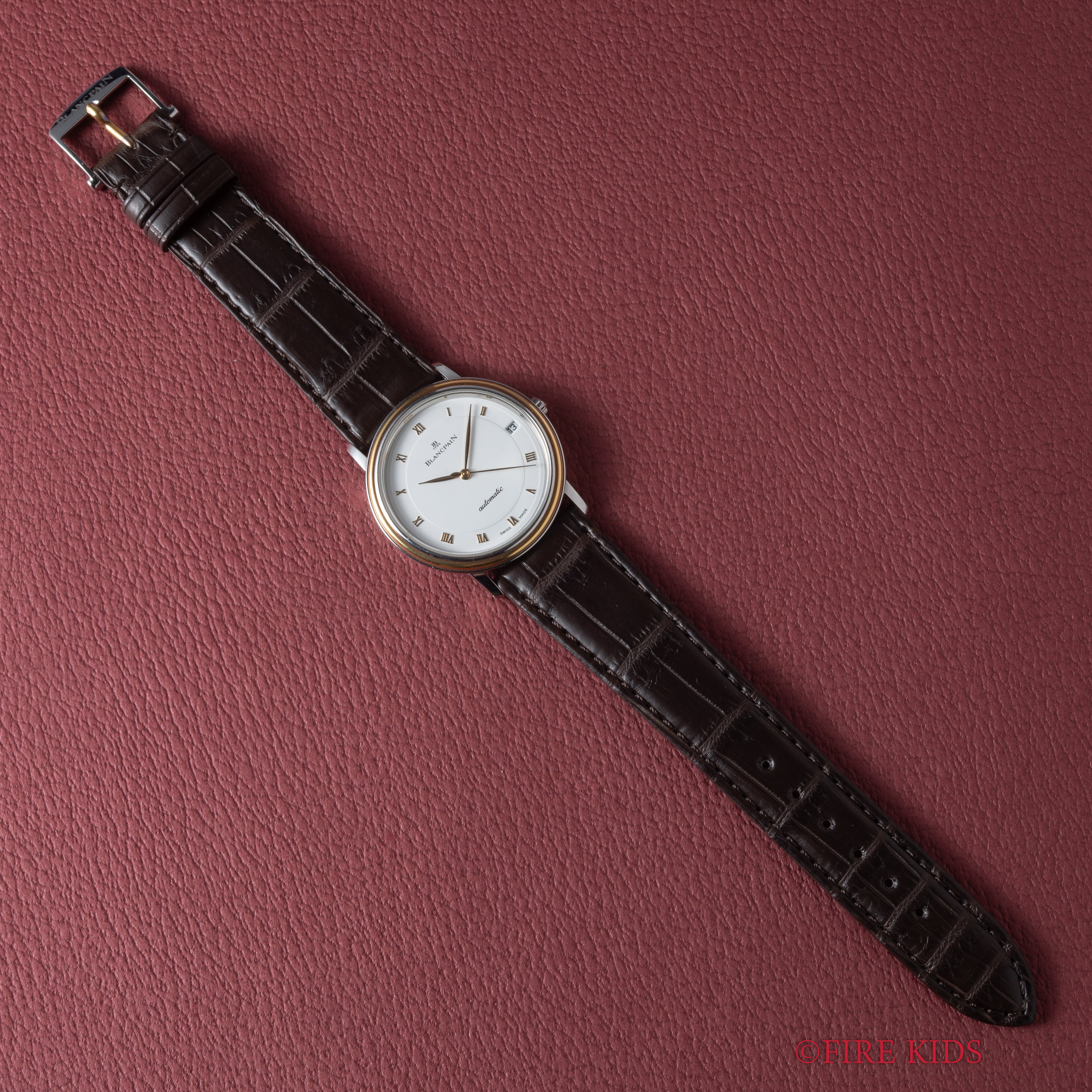 ブランパン ヴィルレ ウルトラスリム Ref.1151-1318-58 コンビ 1990年代製 Cal.1151