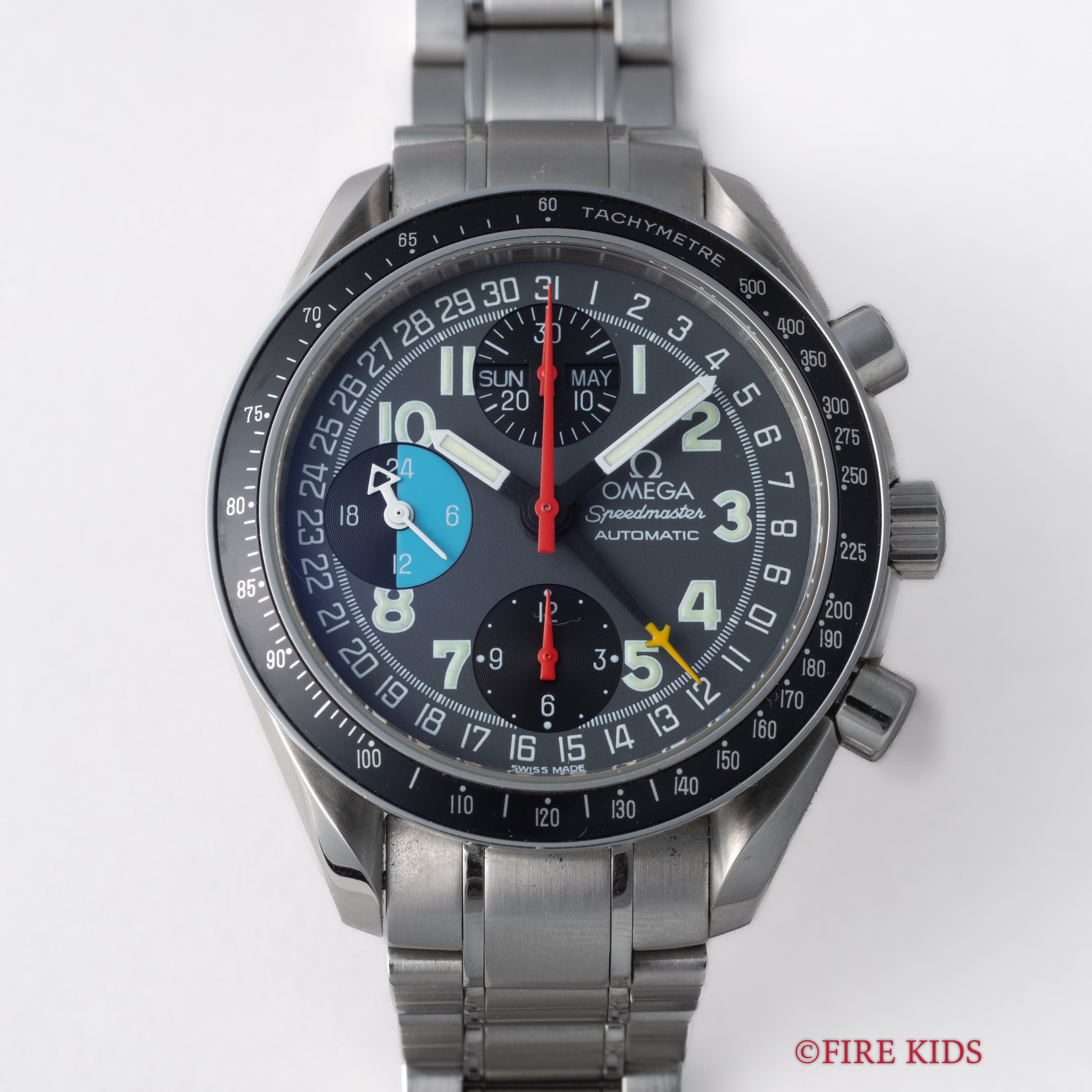 オメガ スピードマスター マーク40 AMPM 1997年製 AM/PM タグ、取扱説明書付き