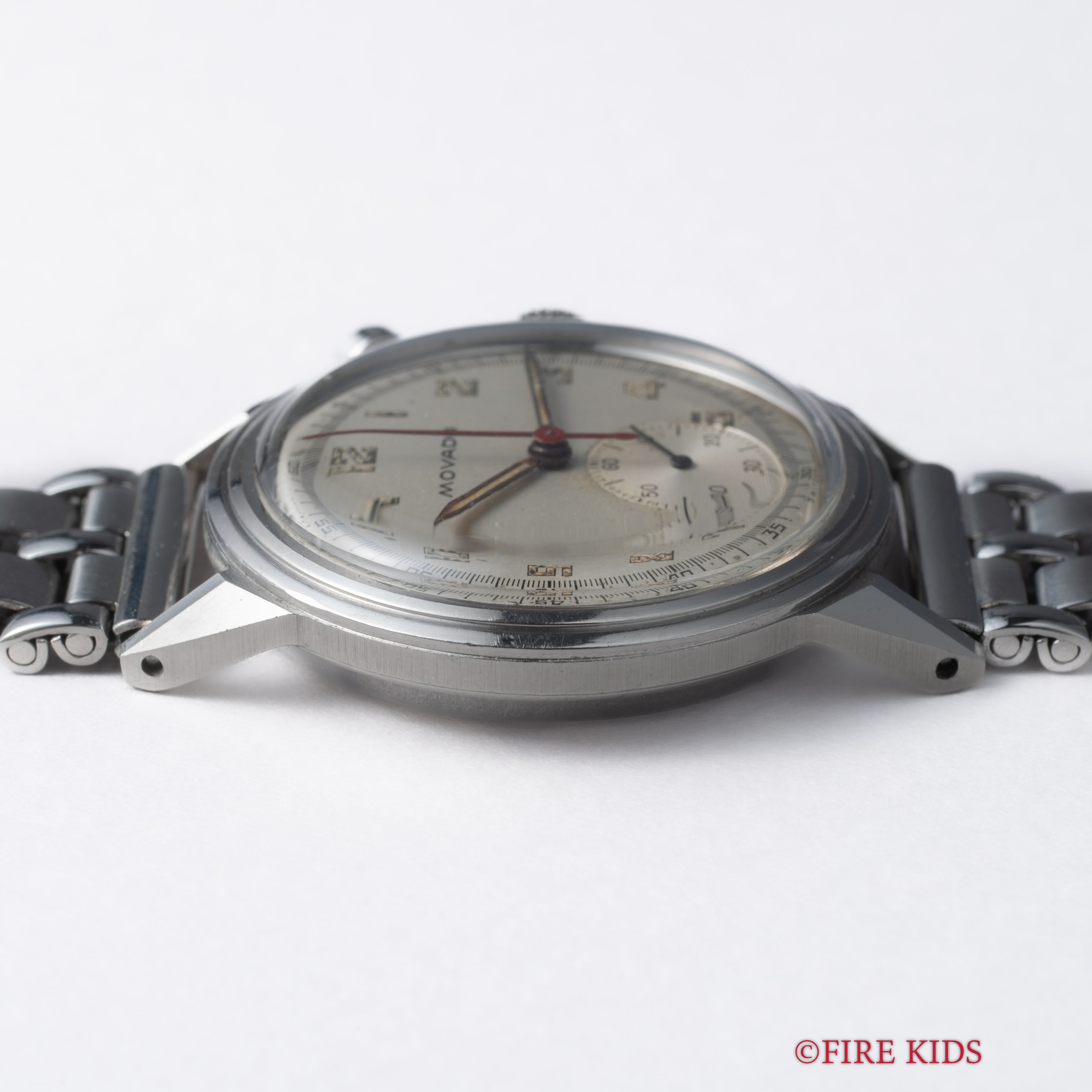 モバード ワンプッシュクロノグラフ 1940年代製 FBケース 手巻き ノンポリッシュ