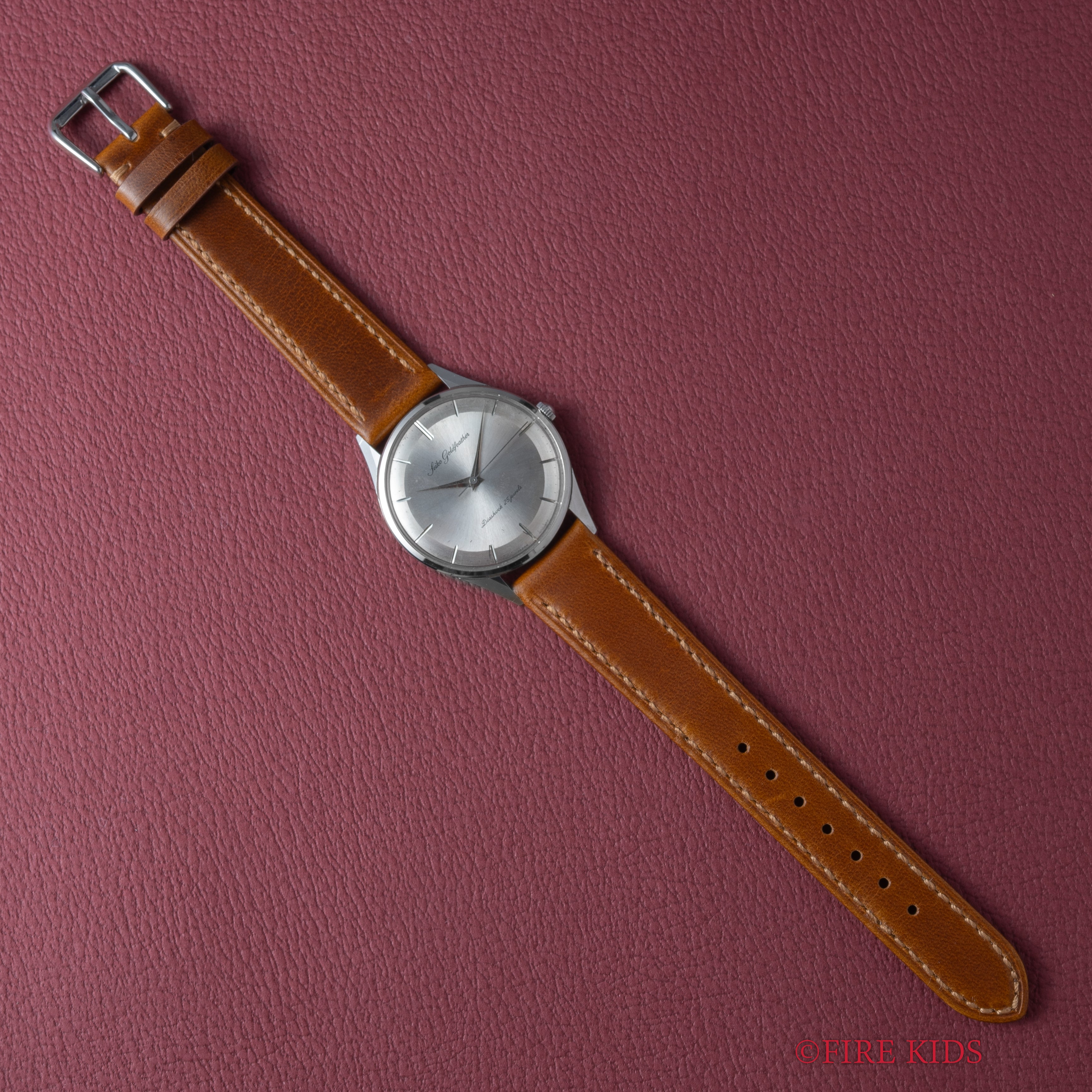 セイコー ゴールドフェザー 1961年製 薄型手巻き センターセコンド ステンレスケース