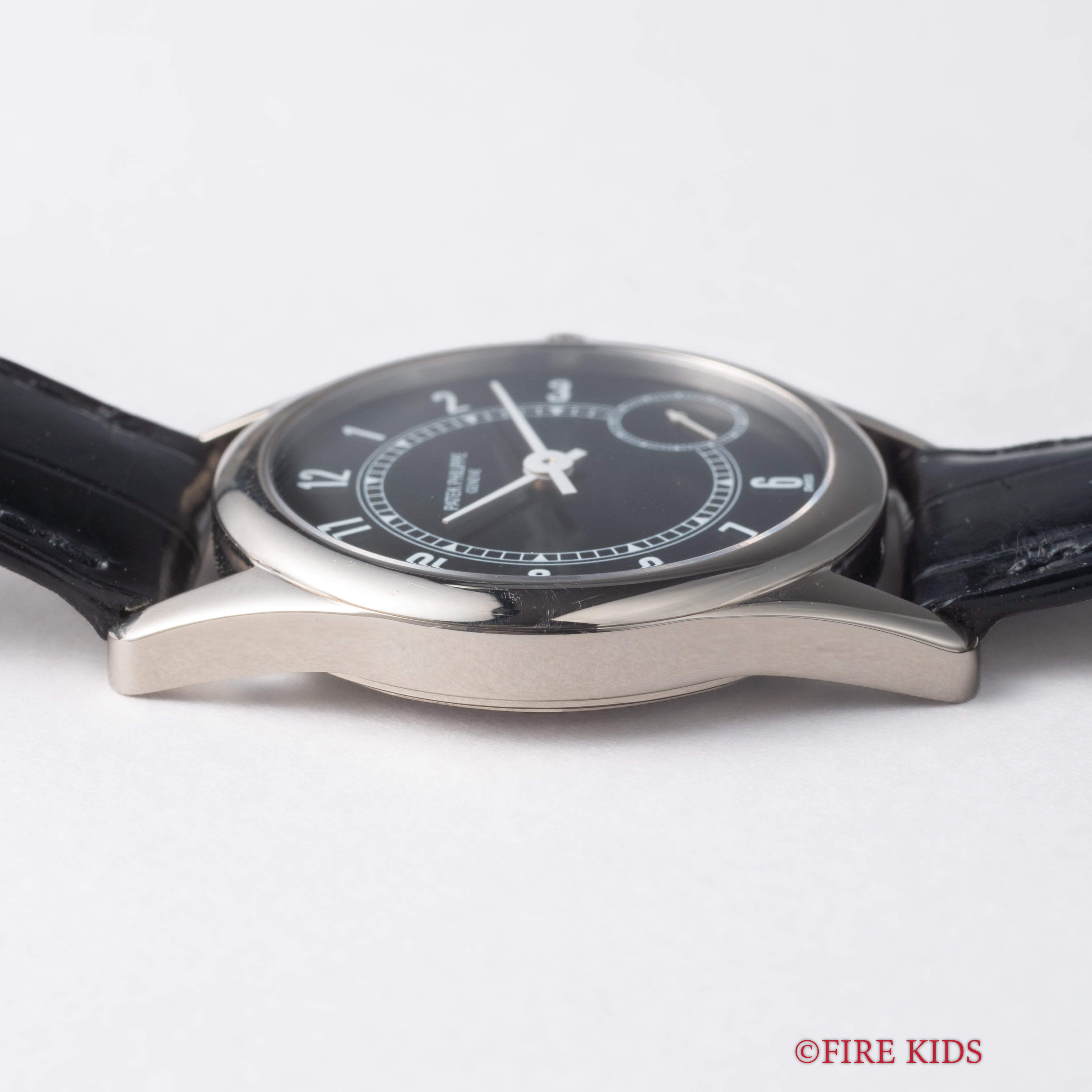 パテック・フィリップ カラトラバ 1990年代製 Ref.5000 Cal.240PS 純正18KWG製Dバックル付き