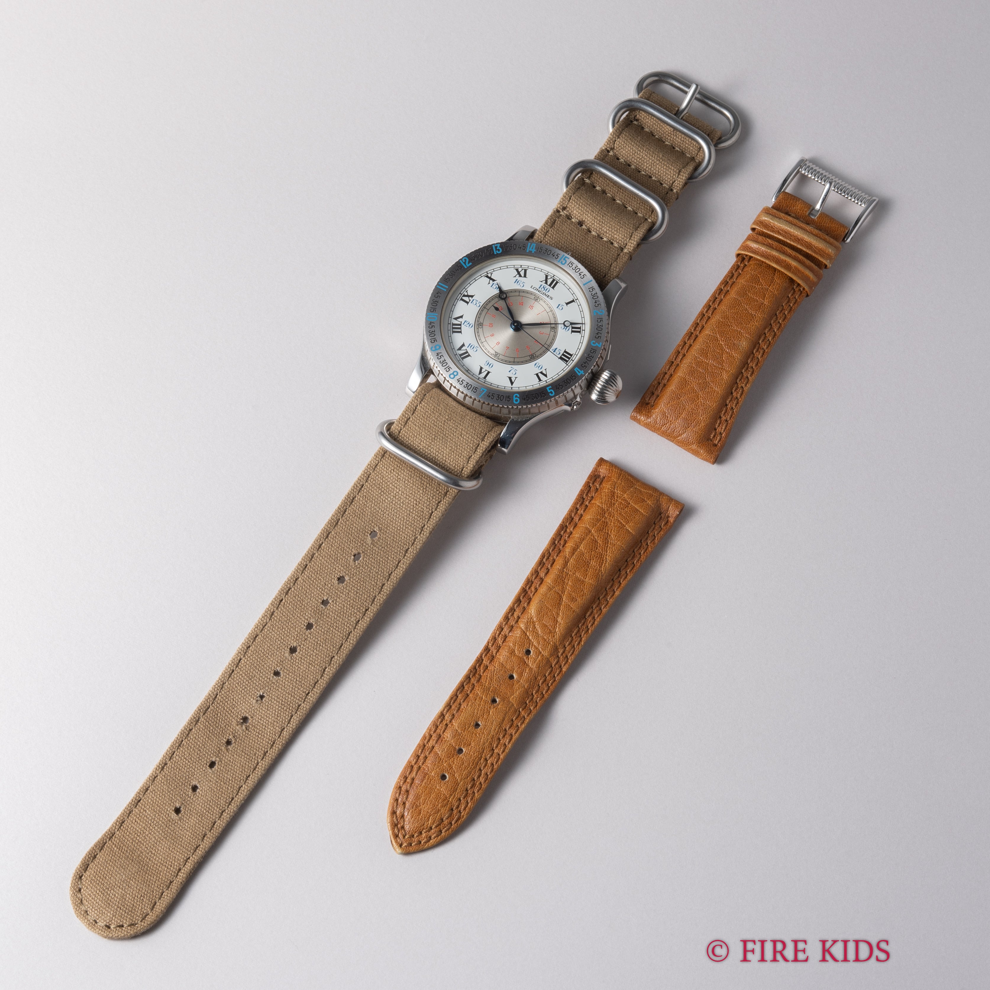 ロンジン リンドバーグ Ref.876.5238 復刻モデル 1987年製 Cal.L876Z 純正革ベルト、純正尾錠付き