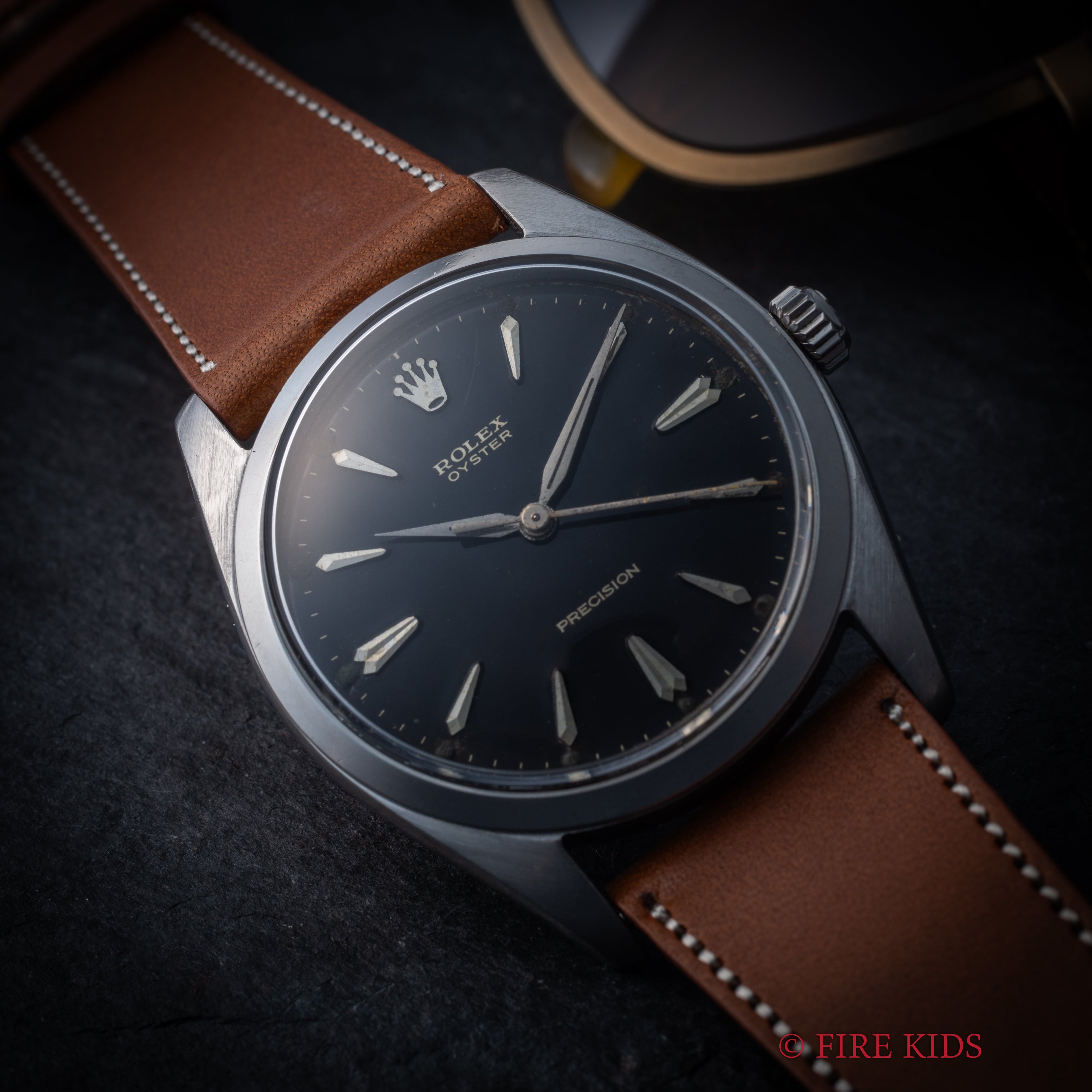 ロレックス ビッグオイスター Ref.6424 ブラックギルト 1964年製 手巻き