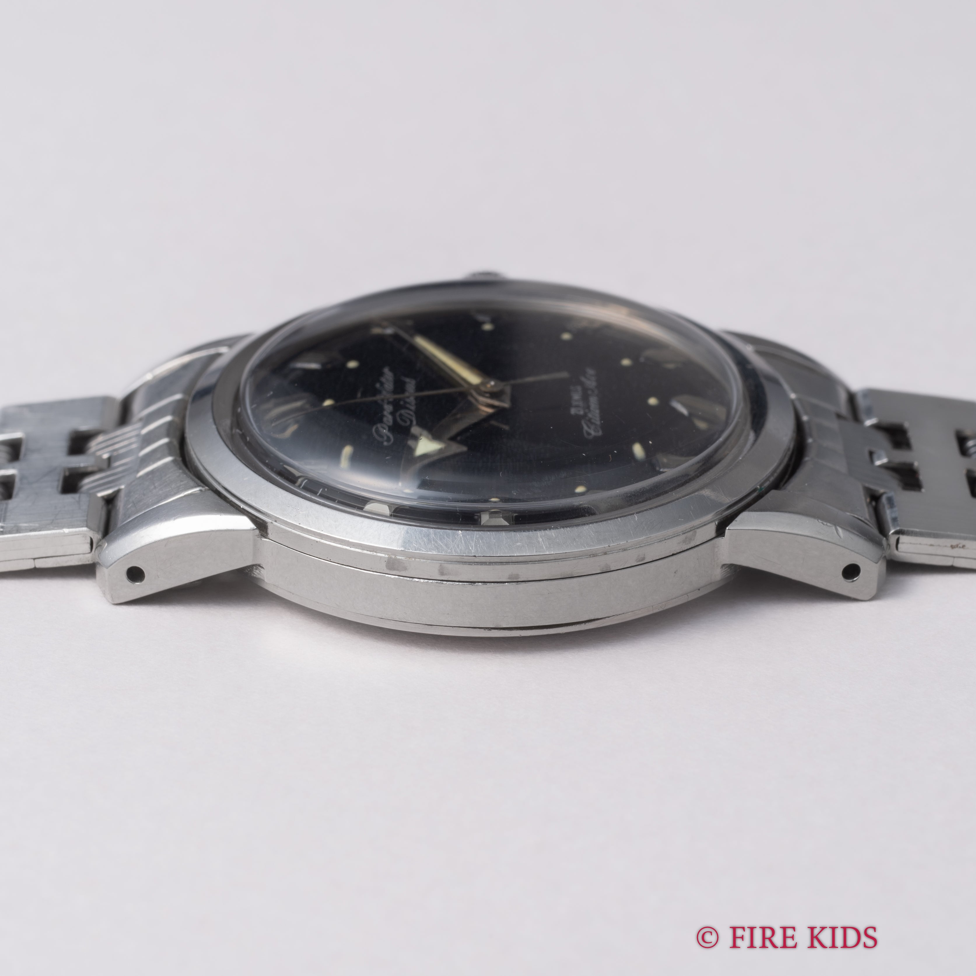 シチズン エース ディスカス 1961年製 アローハンド ブラックミラー 純正ブレス