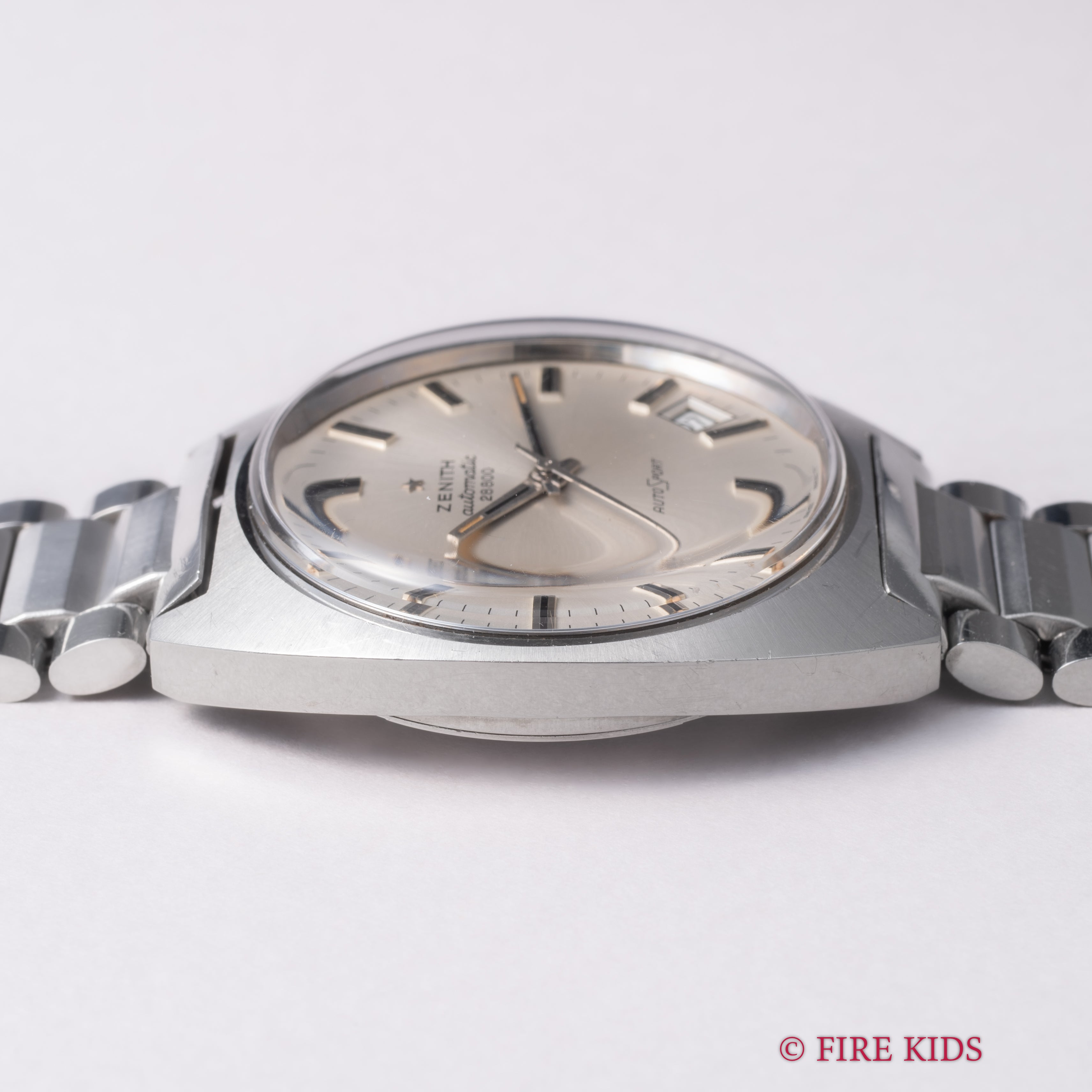 ゼニス オートスポーツ 28800 1970年代製 ハイビート自動巻 Cラインケース 純正ブレス