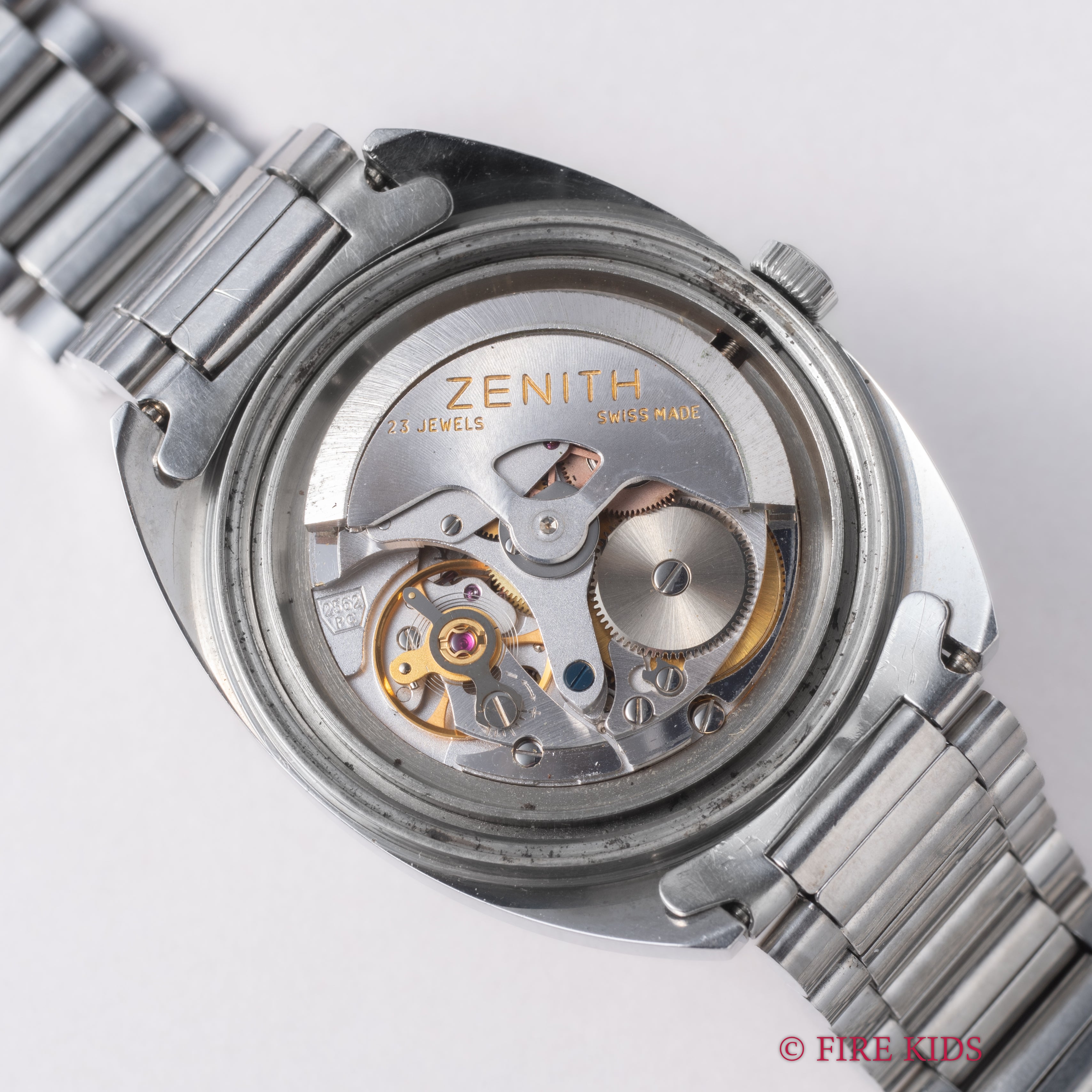 ゼニス オートスポーツ 28800 1970年代製 ハイビート自動巻 Cラインケース 純正ブレス