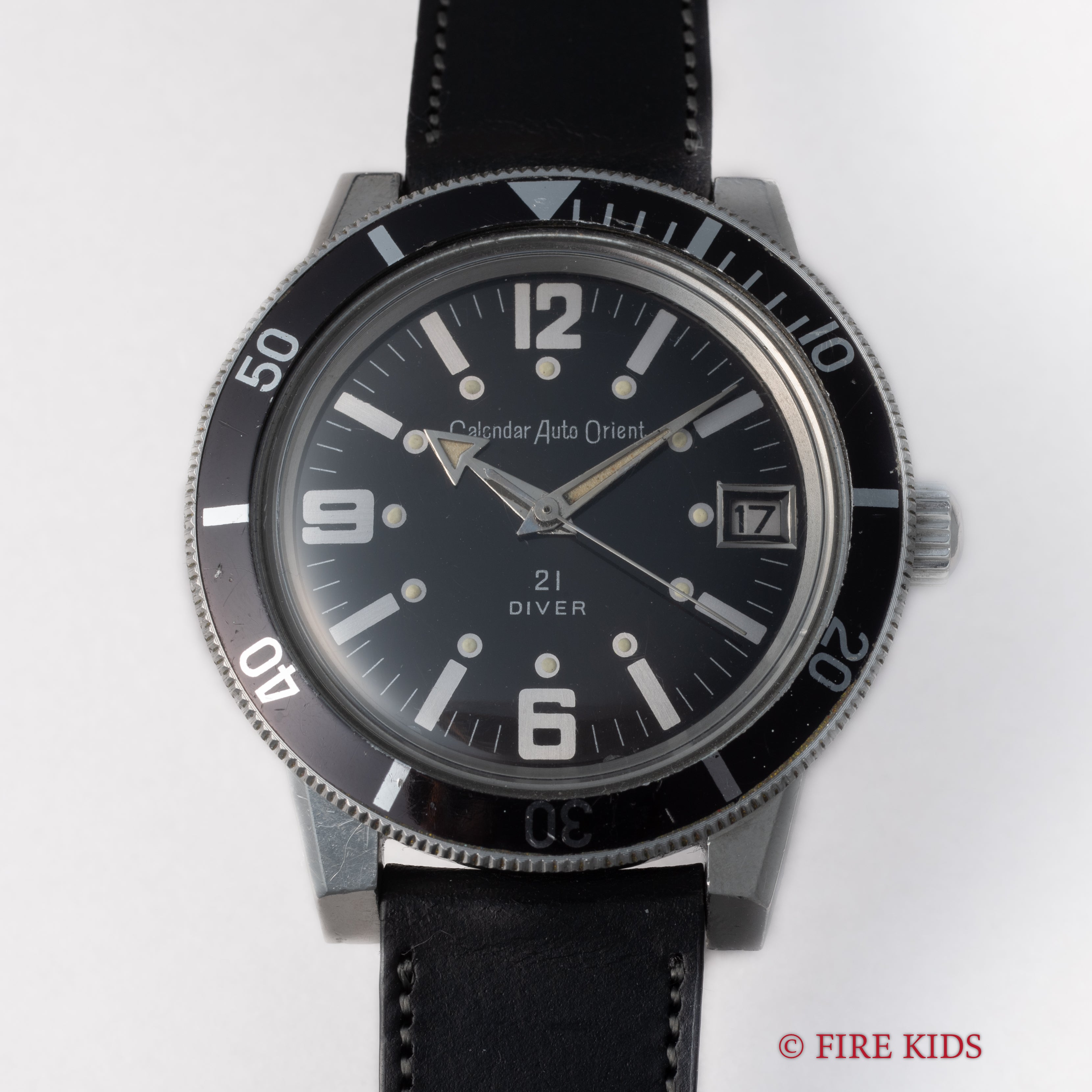 オリエント カレンダー オートオリエント 1960年代製 アローハンド 21ダイバー 自動巻き