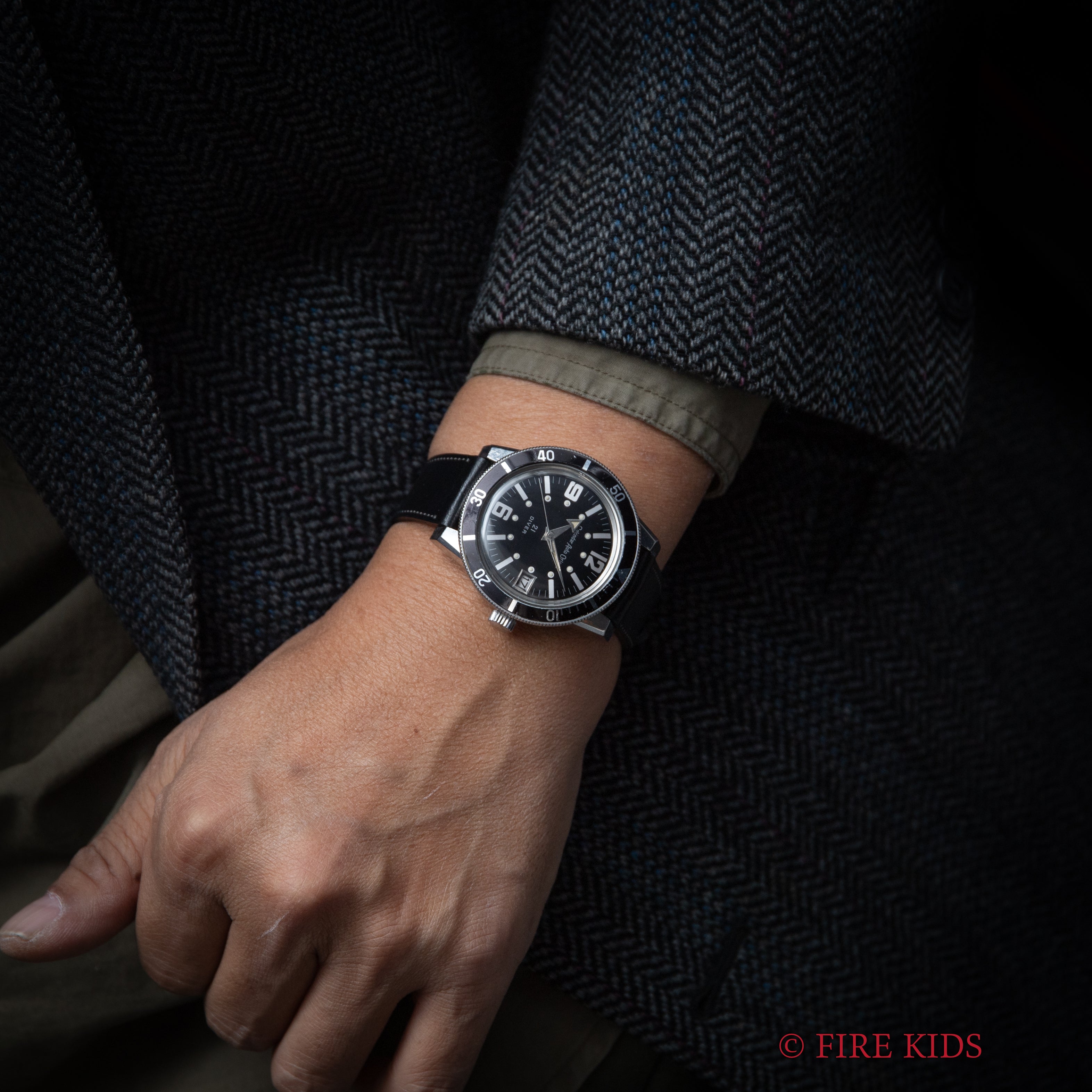 オリエント カレンダー オートオリエント 1960年代製 アローハンド 21ダイバー 自動巻き