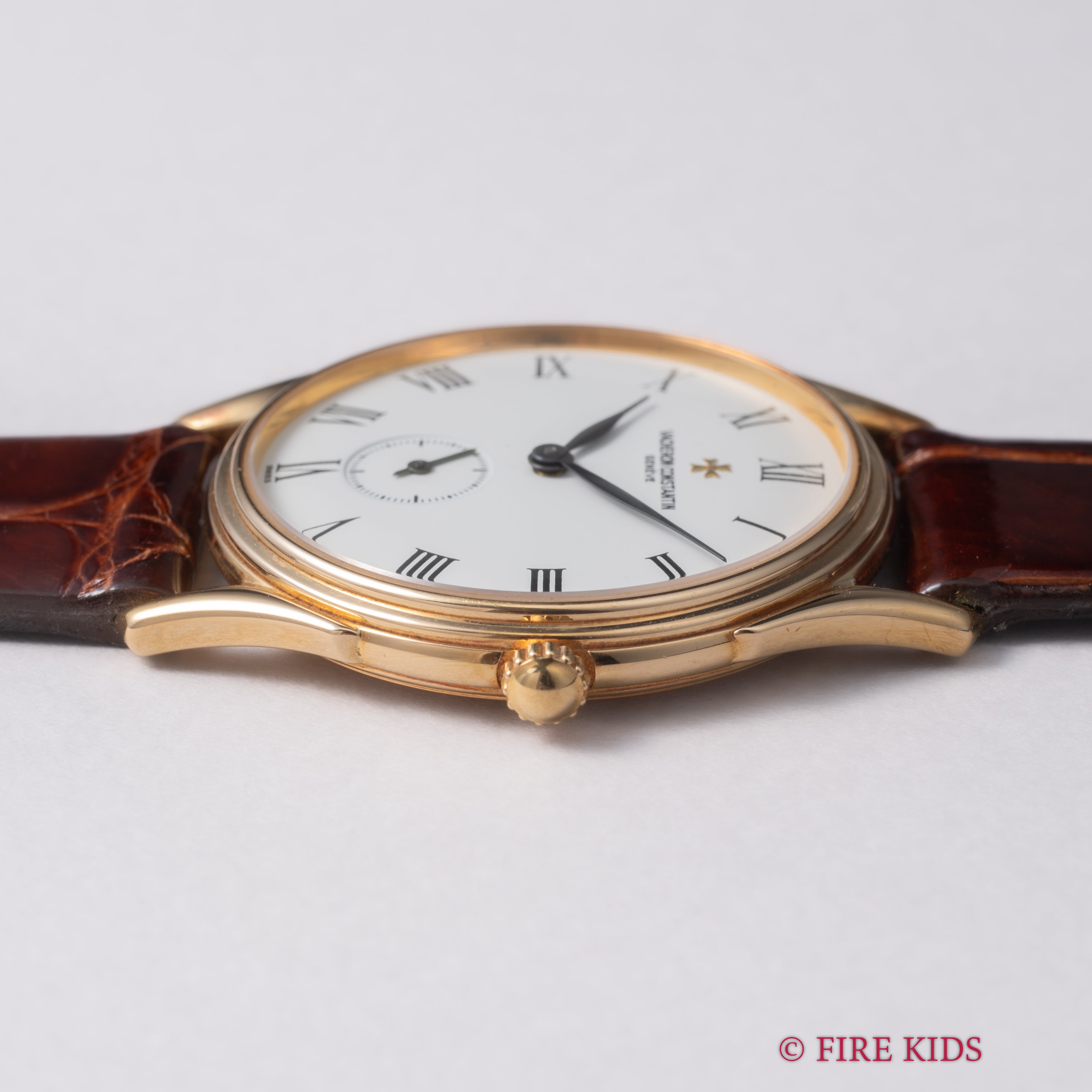 ヴァシュロン・コンスタンタン クラシックジュビリー 1990年代製 手巻き 18金無垢イエローゴールド 純正金無垢尾錠、純正革ベルト付き