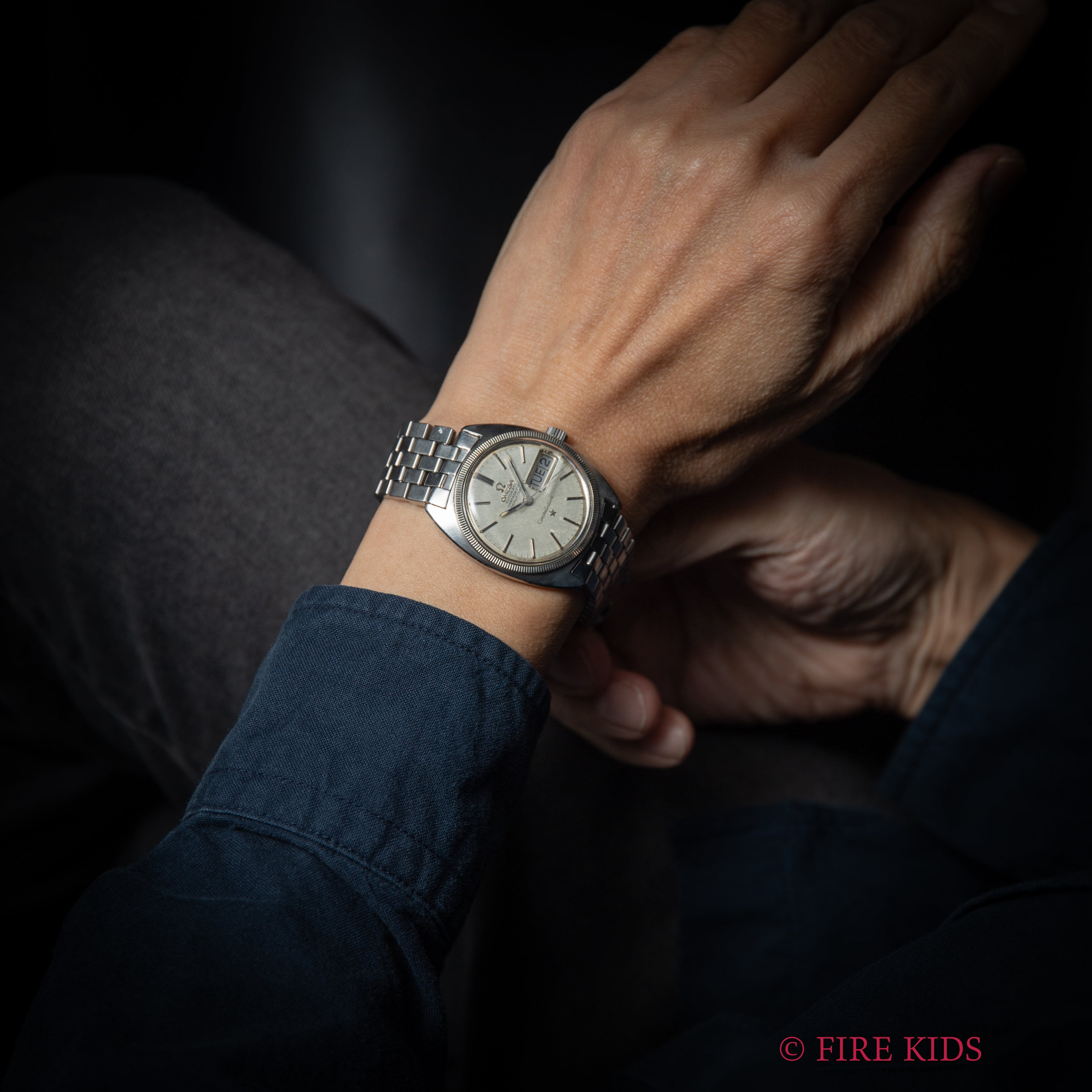 オメガ コンステレーション ジェンタ 1969年製 Ref.168.029 リネンダイヤル WGコインエッジベゼル 純正ブレス