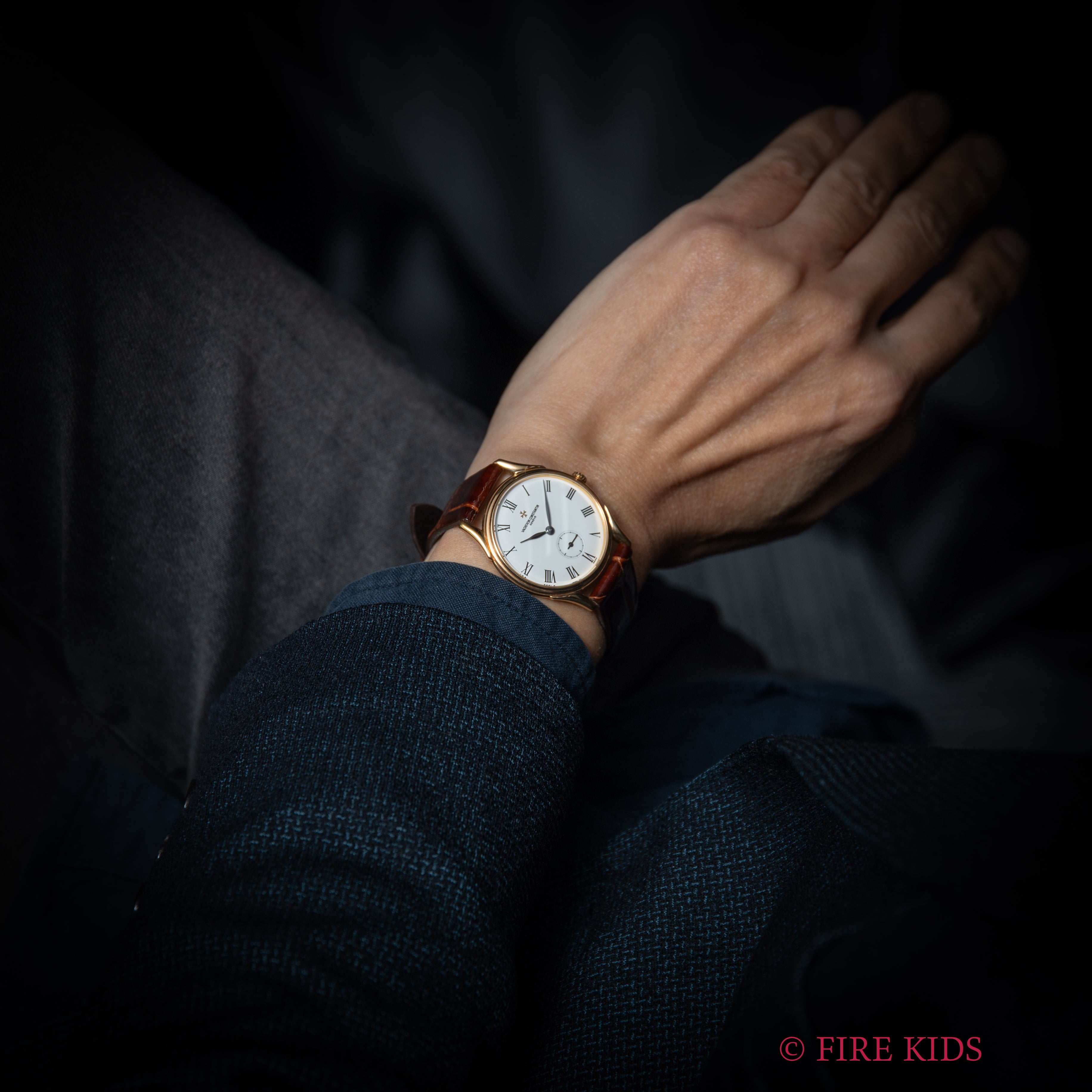 ヴァシュロン・コンスタンタン クラシックジュビリー 1990年代製 手巻き 18金無垢イエローゴールド 純正金無垢尾錠、純正革ベルト付き