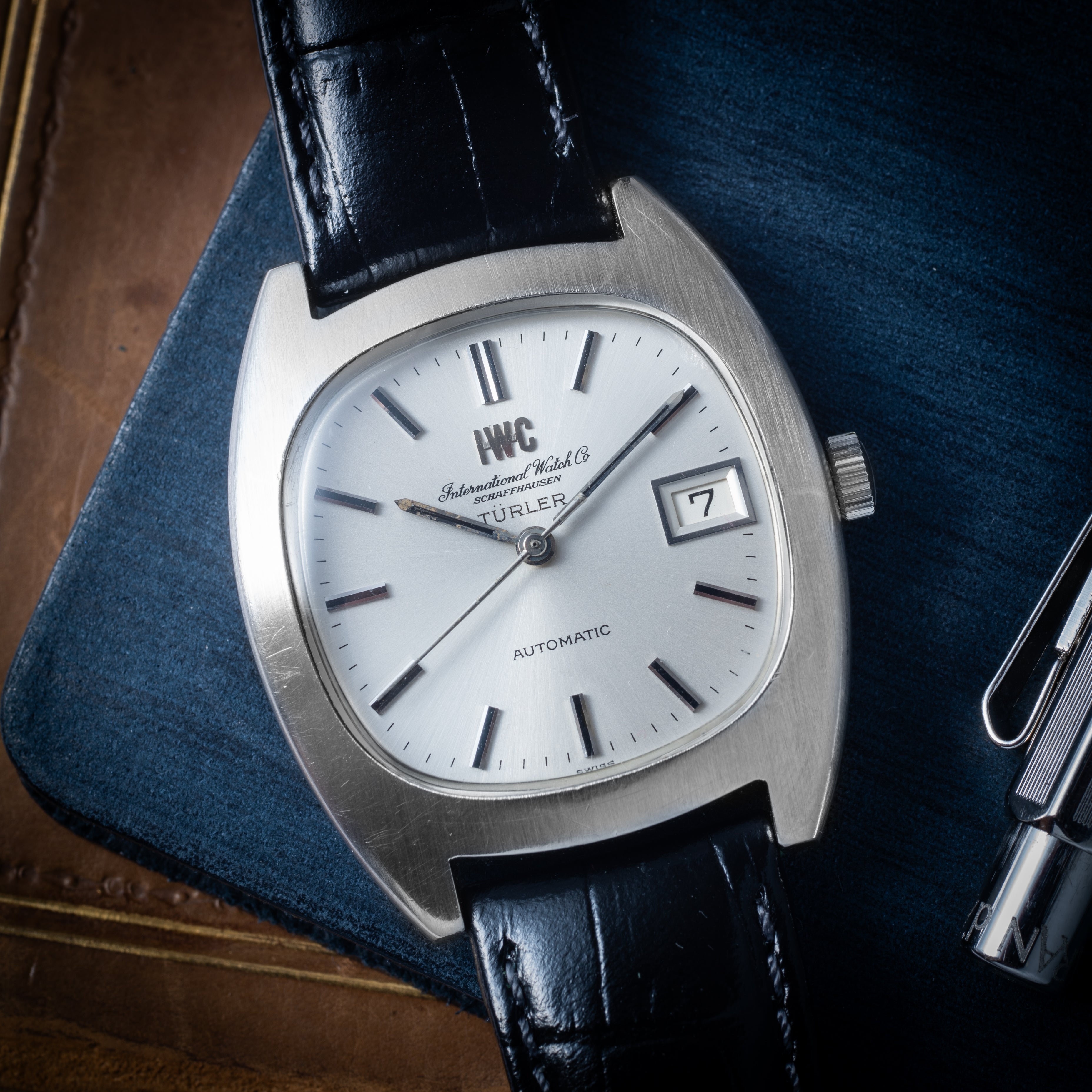 IWC トノー型 チューラーWネーム 1970年製/昭和45年製 純正尾錠付き ペラトン式自動巻き Cal.8541B