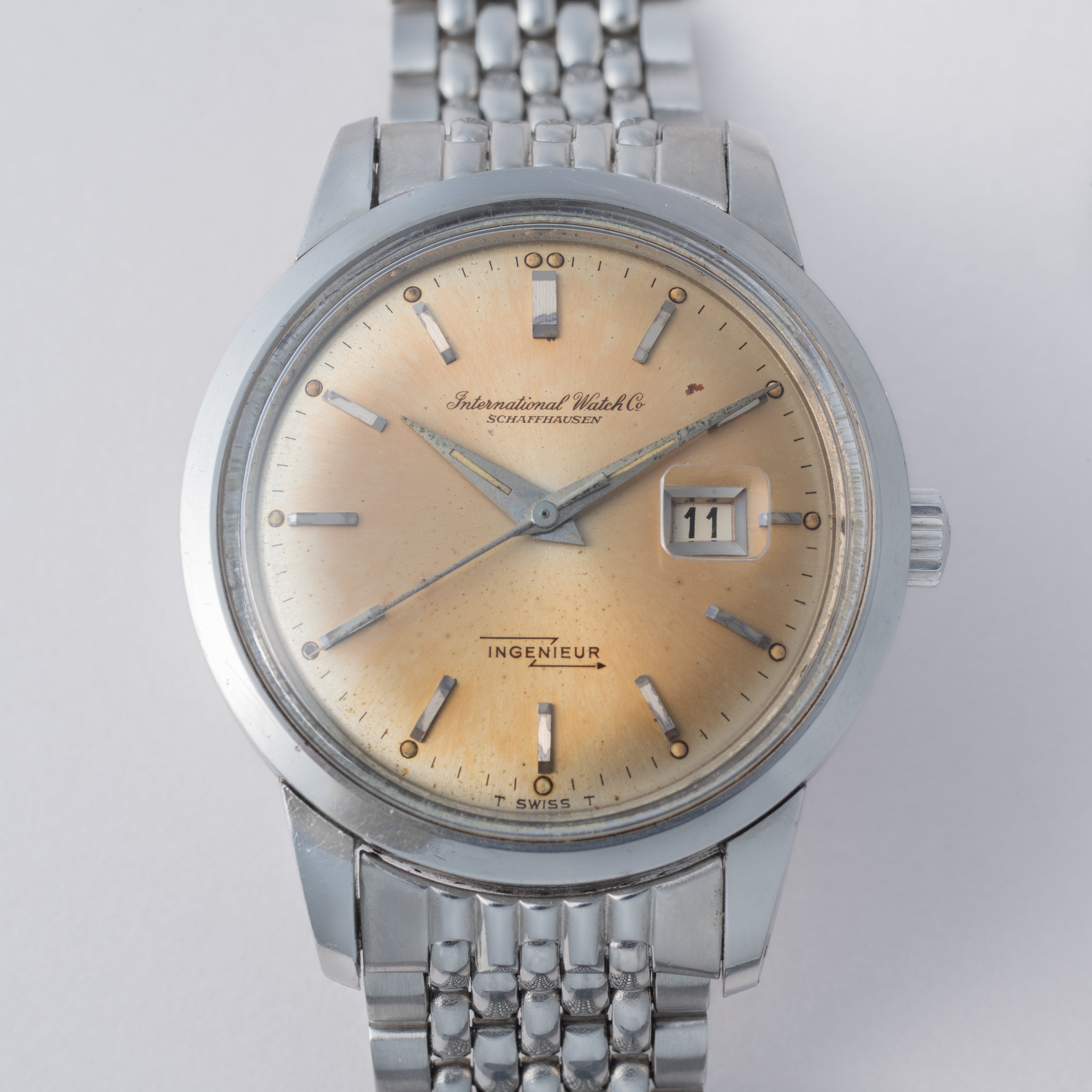 IWC インヂュニア 1963年製 Cal.8531 純正ゲイフレアーブレス付き