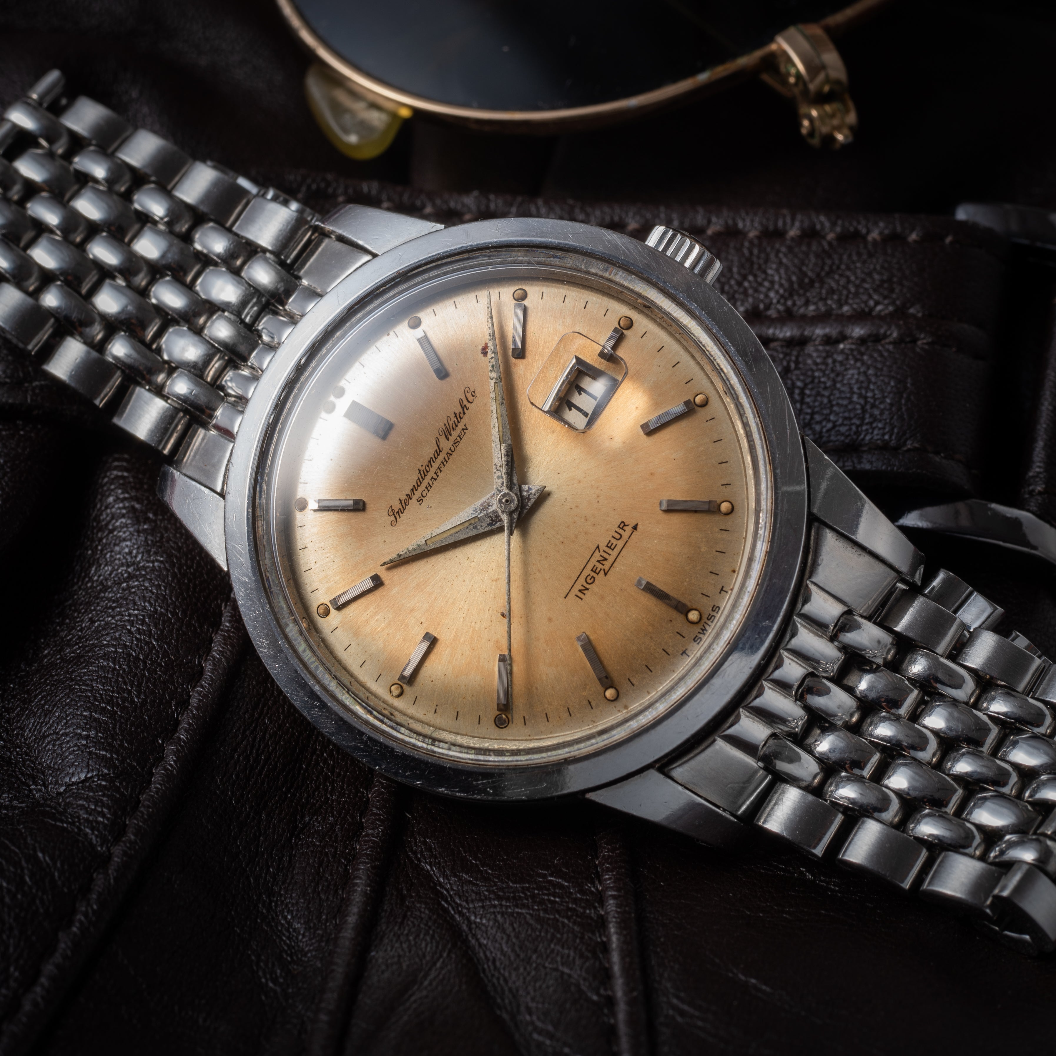 IWC インヂュニア 1963年製 Cal.8531 純正ゲイフレアーブレス付き