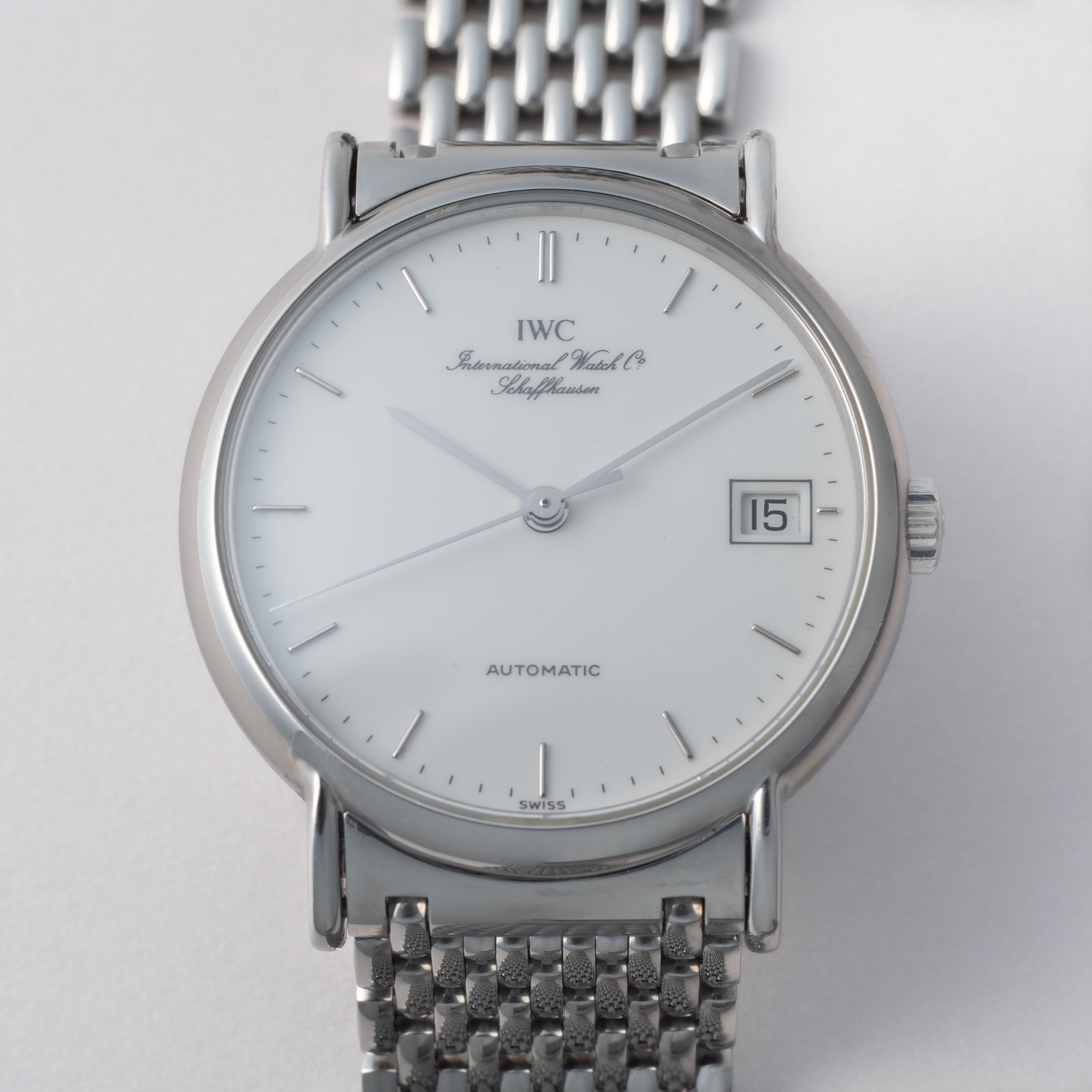 IWC ポートフィノ 1991年製 ホワイトエナメルダイヤル 純正ブレス付き