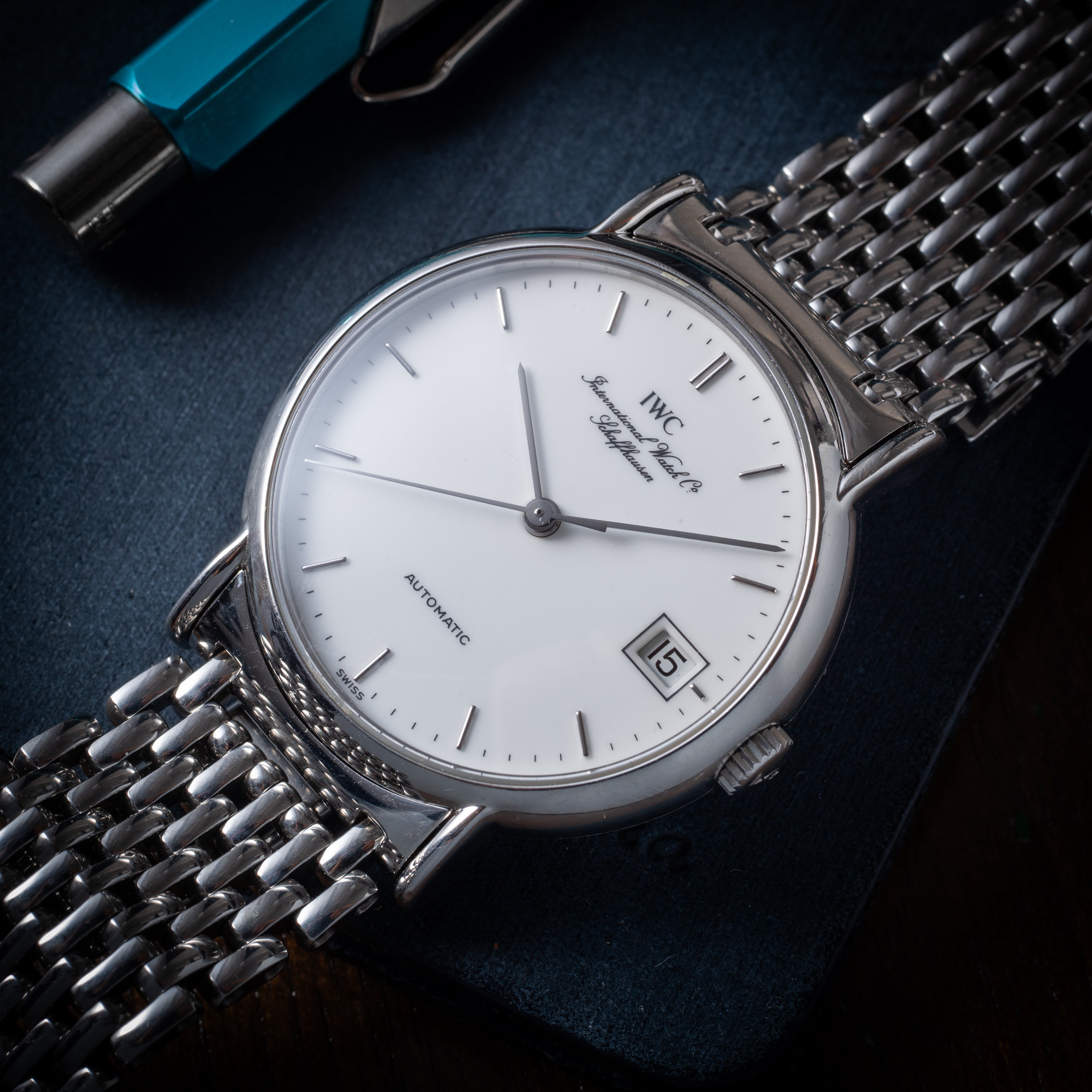 IWC ポートフィノ 1991年製 ホワイトエナメルダイヤル 純正ブレス付き