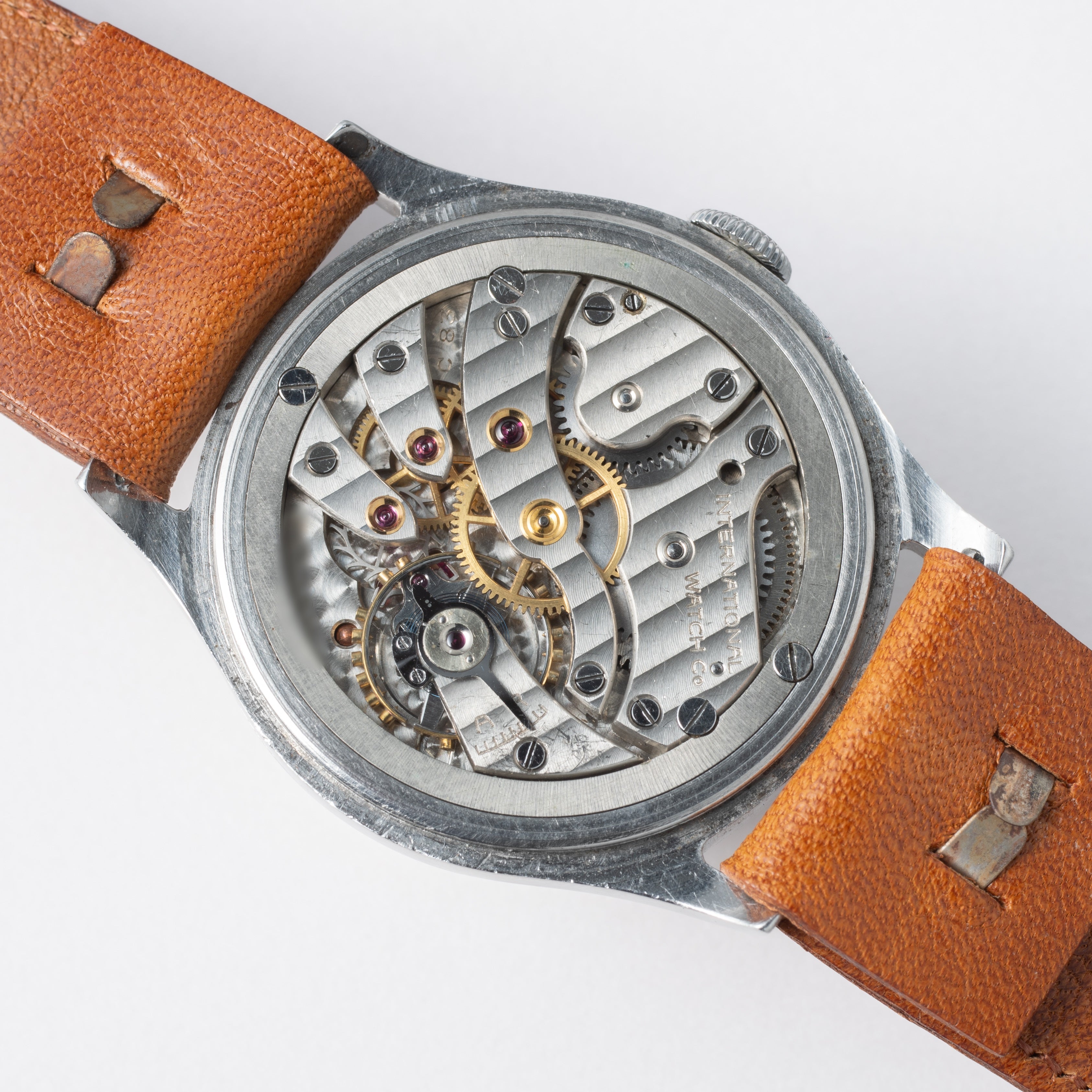 IWC アラビアインデックス 1938年製 コッパーダイヤル 手巻き Cal.83