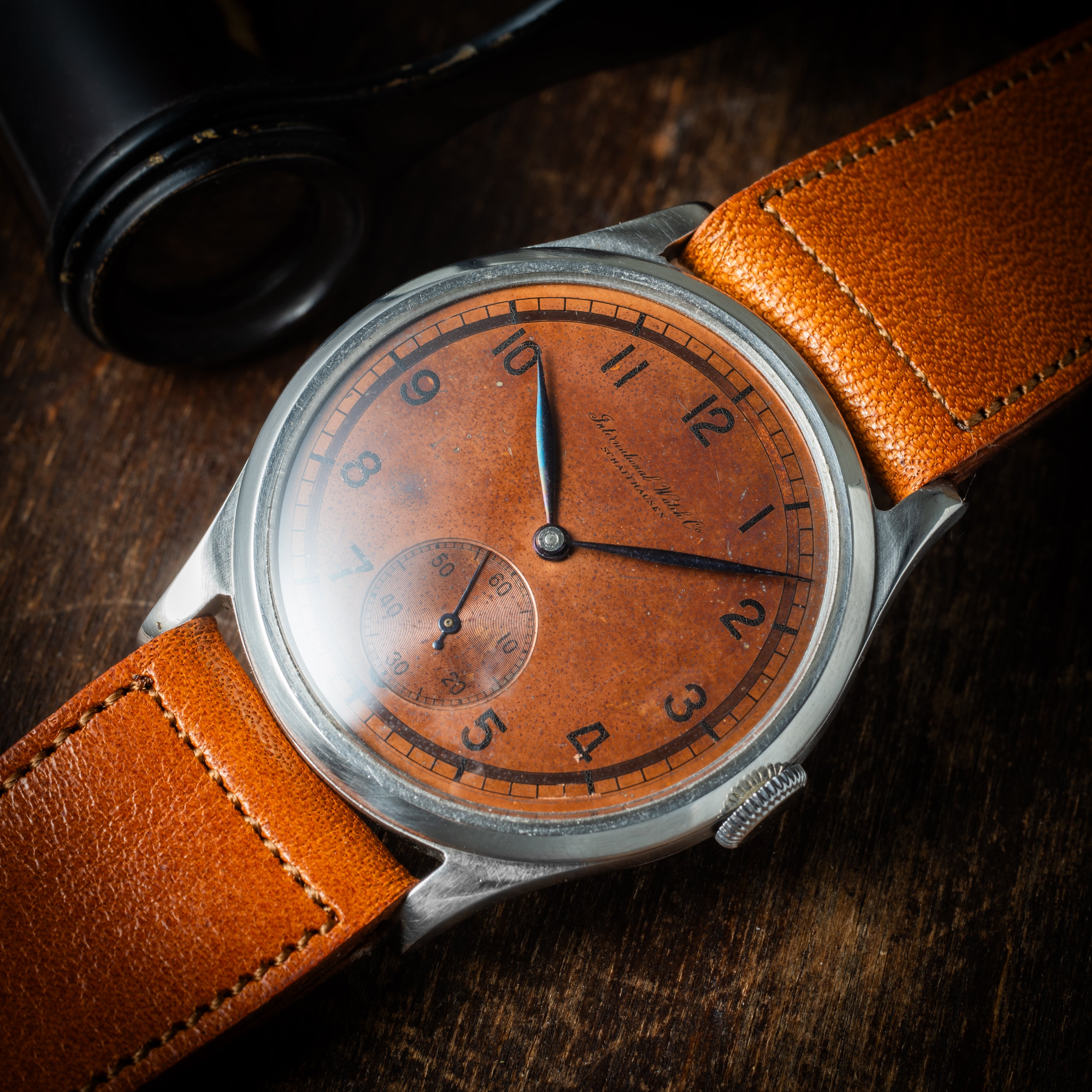 IWC アラビアインデックス 1938年製 コッパーダイヤル 手巻き Cal.83