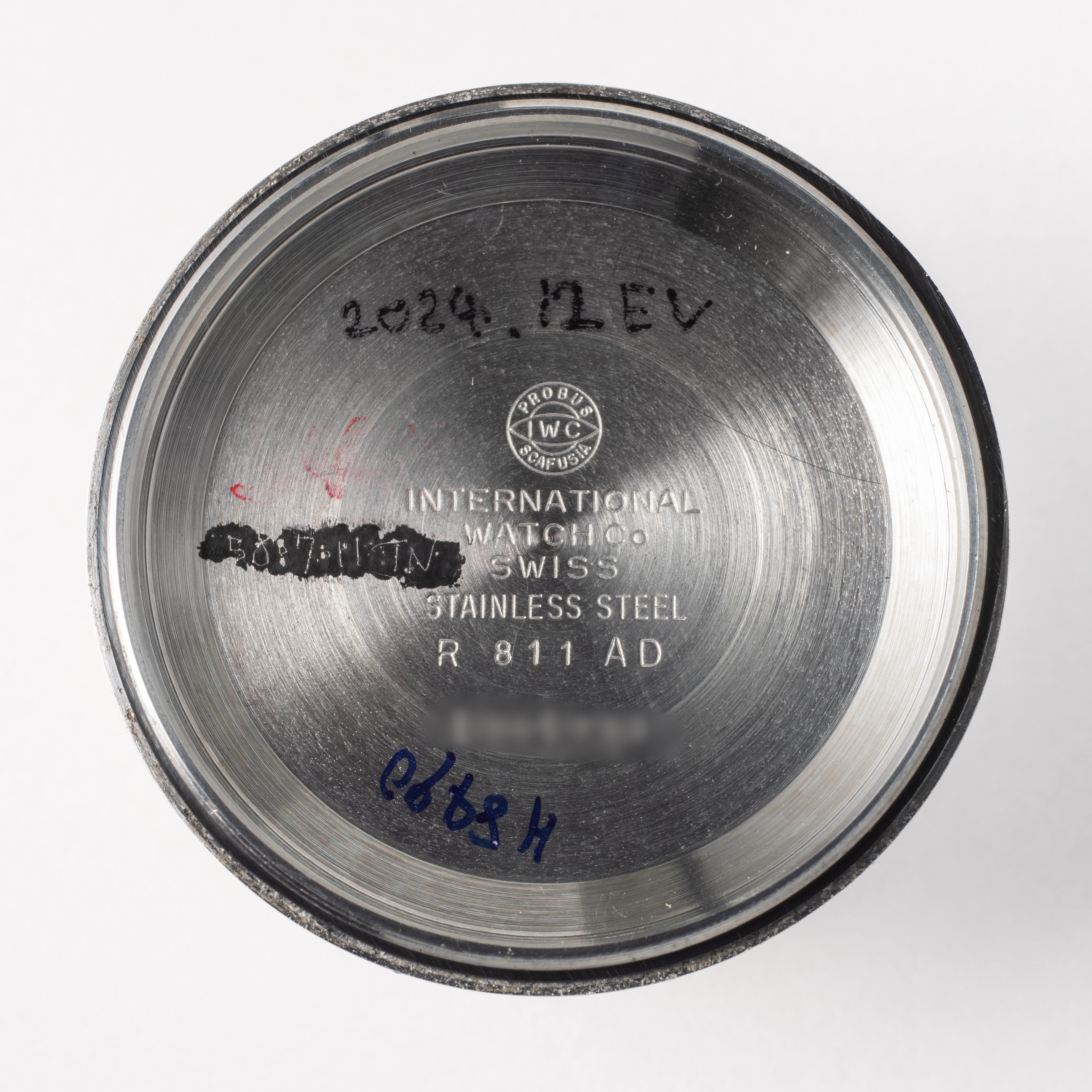 IWC ヨットクラブ 1971年製 Ref.R811AD オリジナルブルーダイヤル ペラトン式自動巻き Cal.8541B お魚リューズ