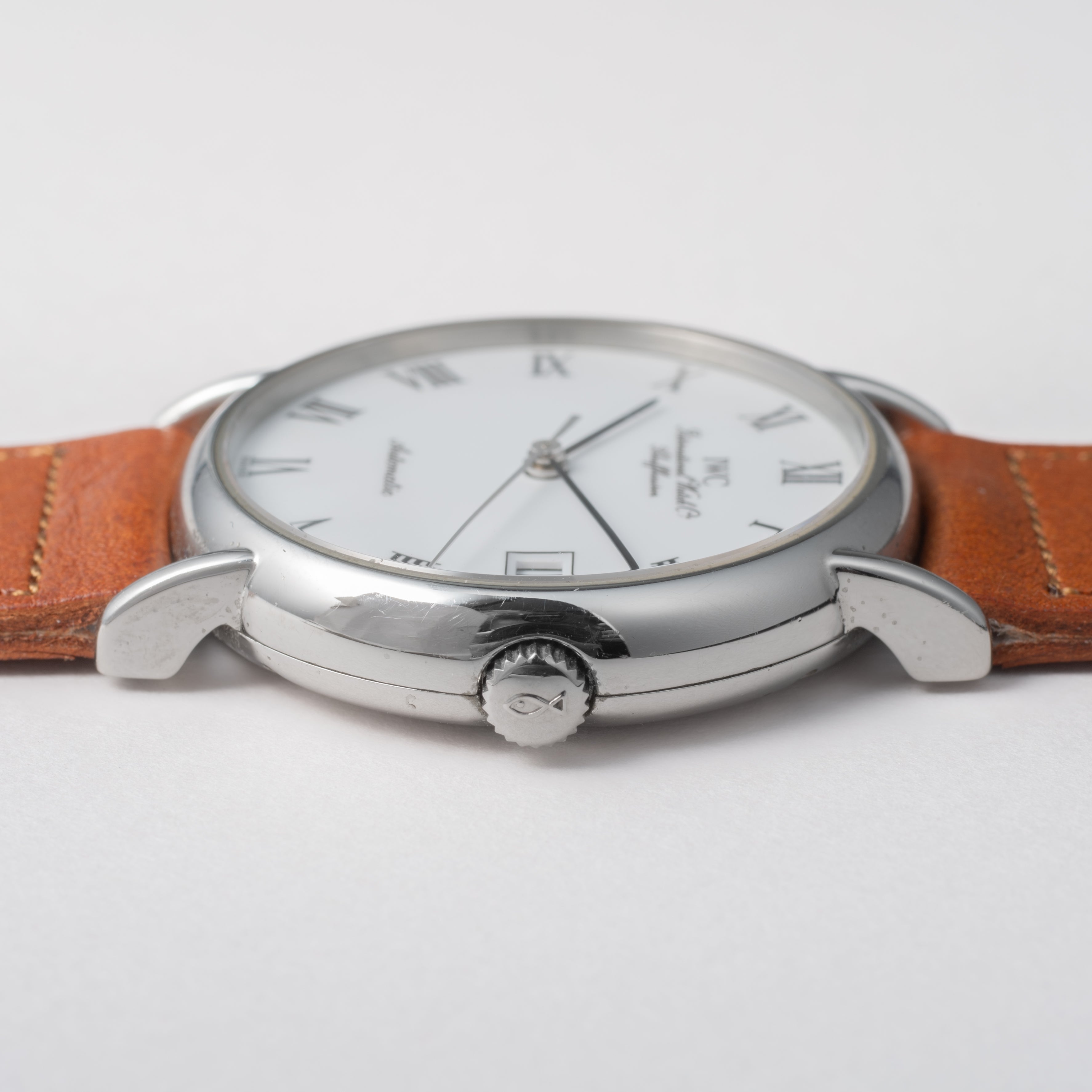 IWC ポートフィノ 2001年製 ホワイトローマンダイヤル 純正尾錠付き