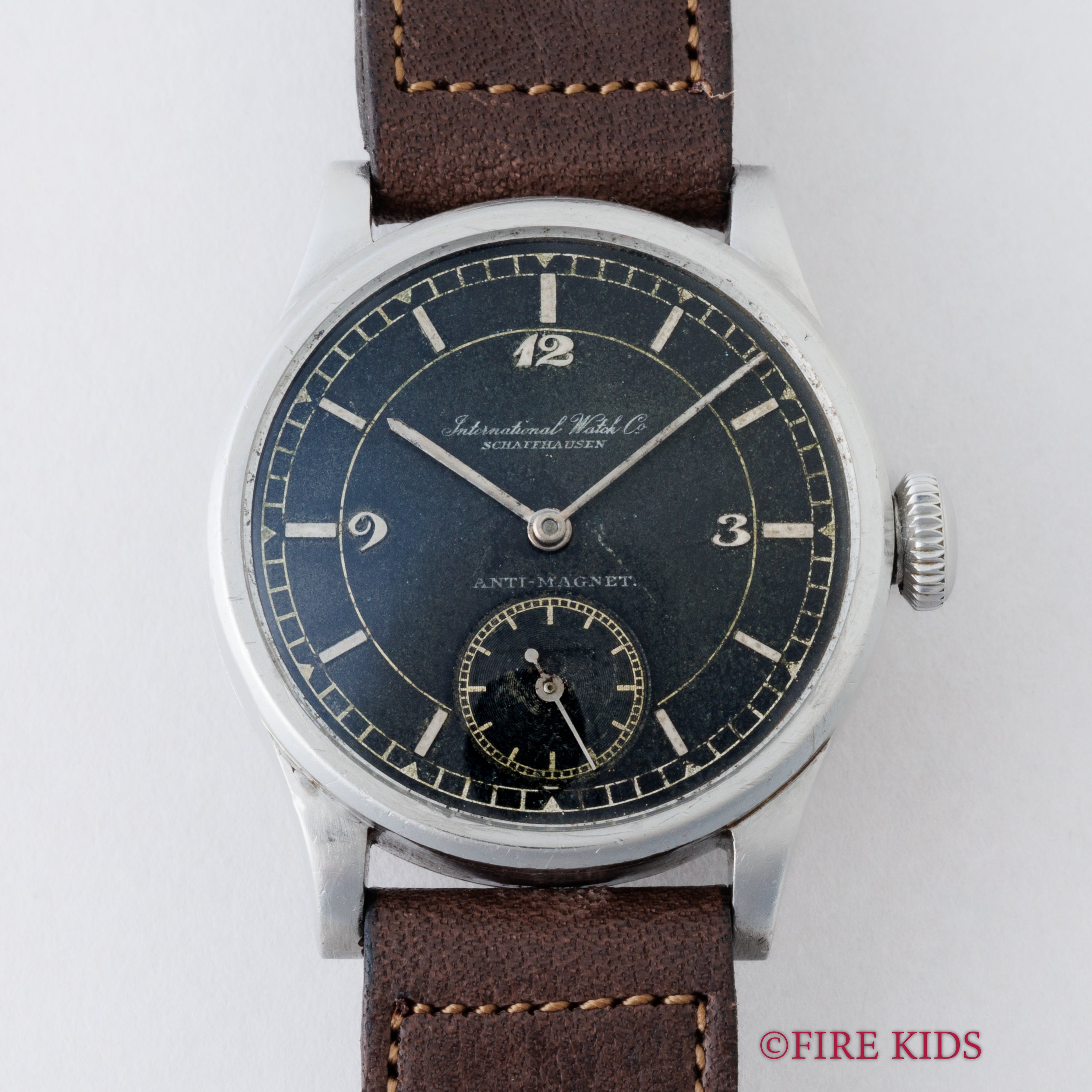 IWC 1938年製 Cal.83 ブラックセクターダイヤル スモールセコンド 手巻き
