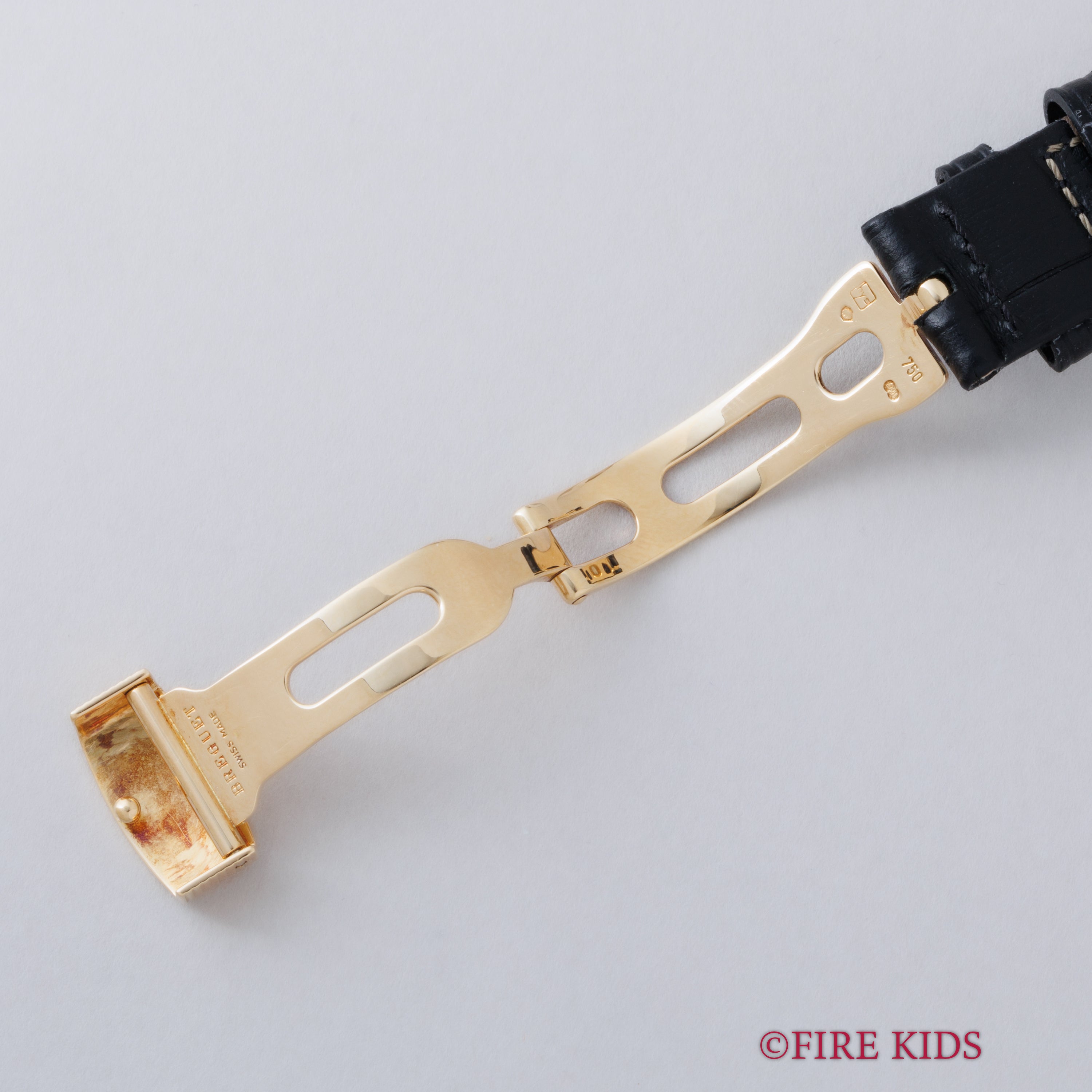 ブレゲ 18金無垢マリーン 1990年代製 Ref.3400BA/12/996 自動巻 純正金無垢Dバックル