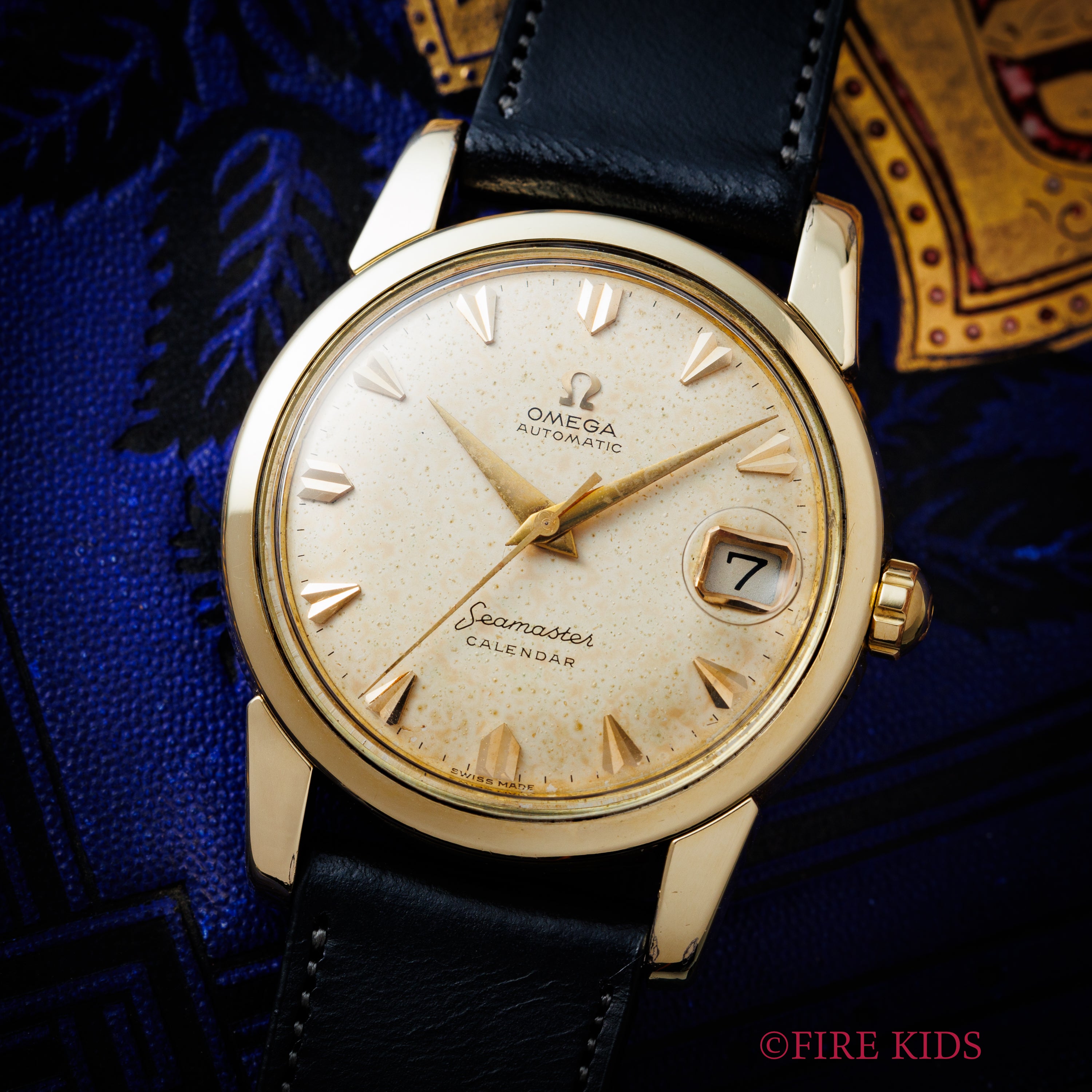 オメガ シーマスター カレンダー 1958年製 Ref.2849トップゴールド Cal.503 自動巻 ビックシーホース