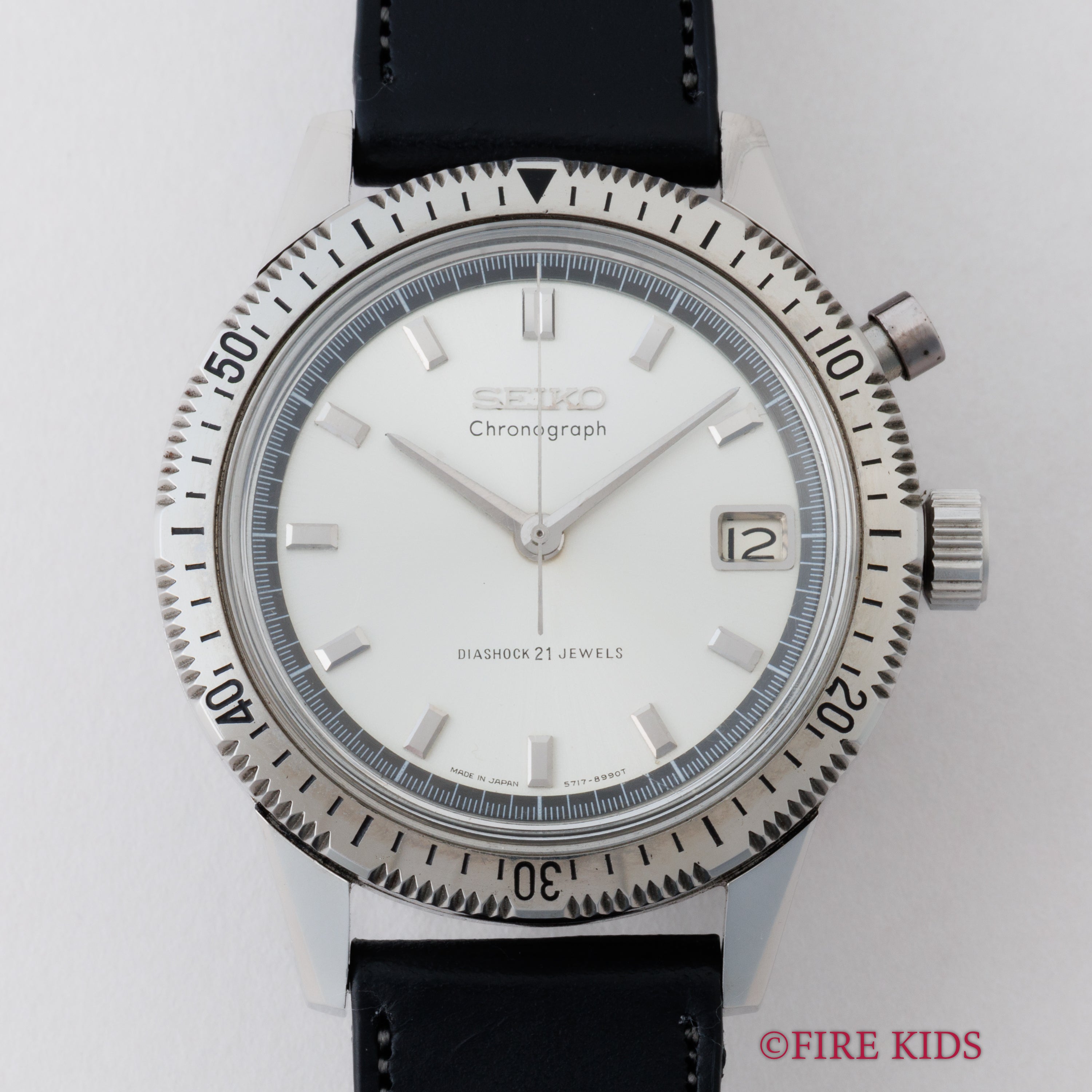 セイコー ワンプッシュクロノ 1964年製 手巻き ステンレスベゼル タツノオトシゴ クラウンクロノグラフ