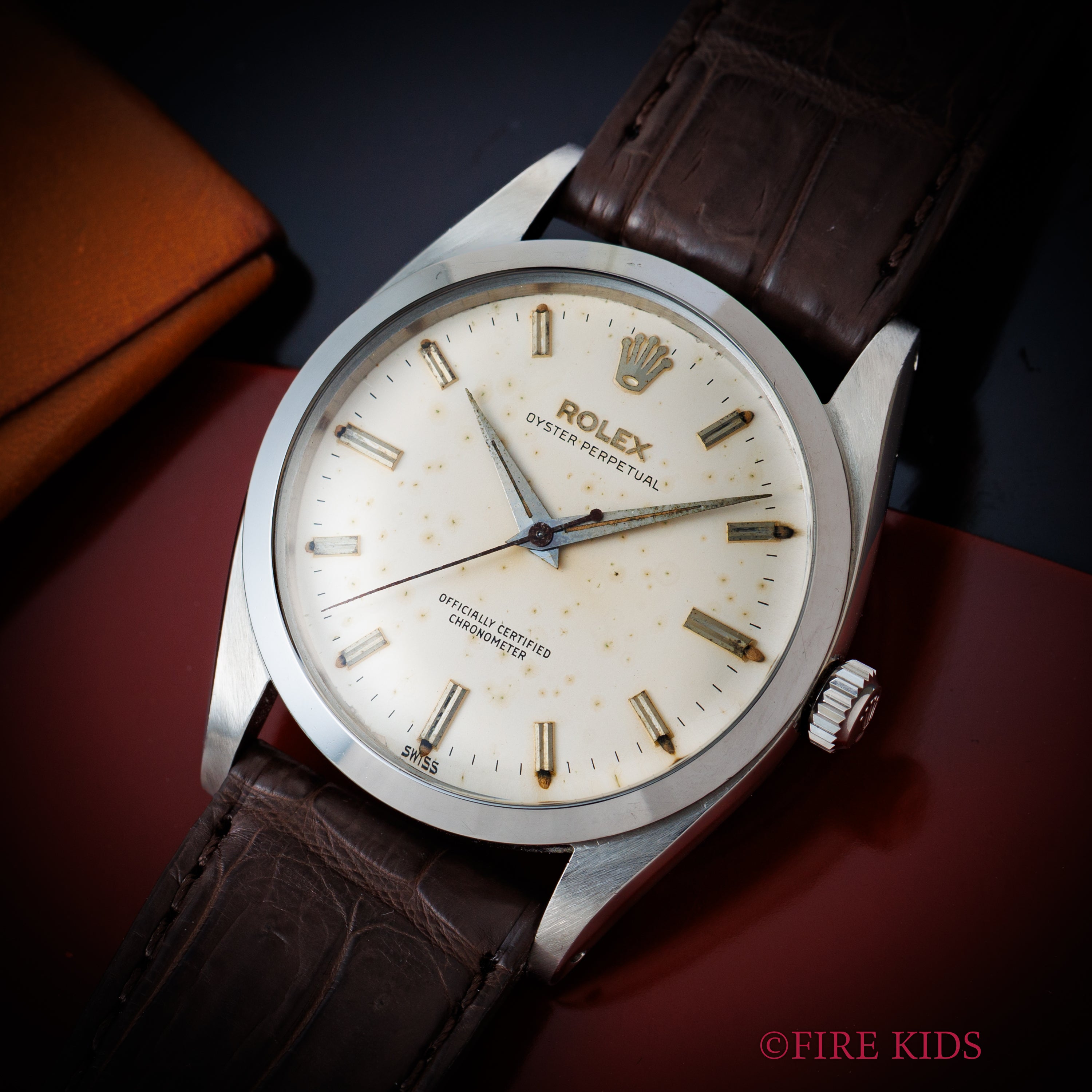 ロレックス 36㎜ビッグケース オイスターパーペチュアル 1959年製 Ref.6614 自動巻クロノメーター Cal.1030