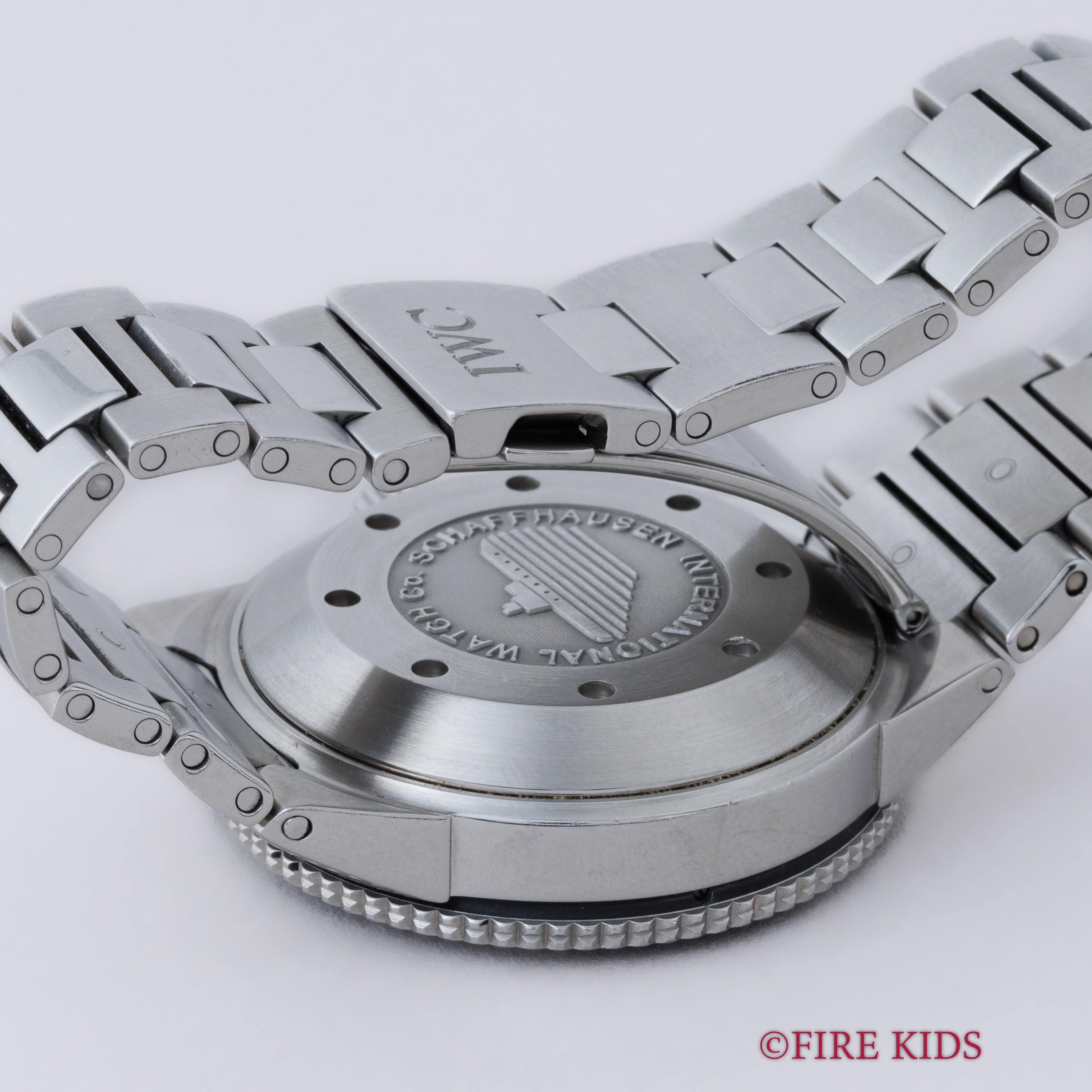 IWC 2001年製 アクアタイマー 2000m防水 オールトリチウム 純正ブレス サービスギャラ、箱、修理明細付き