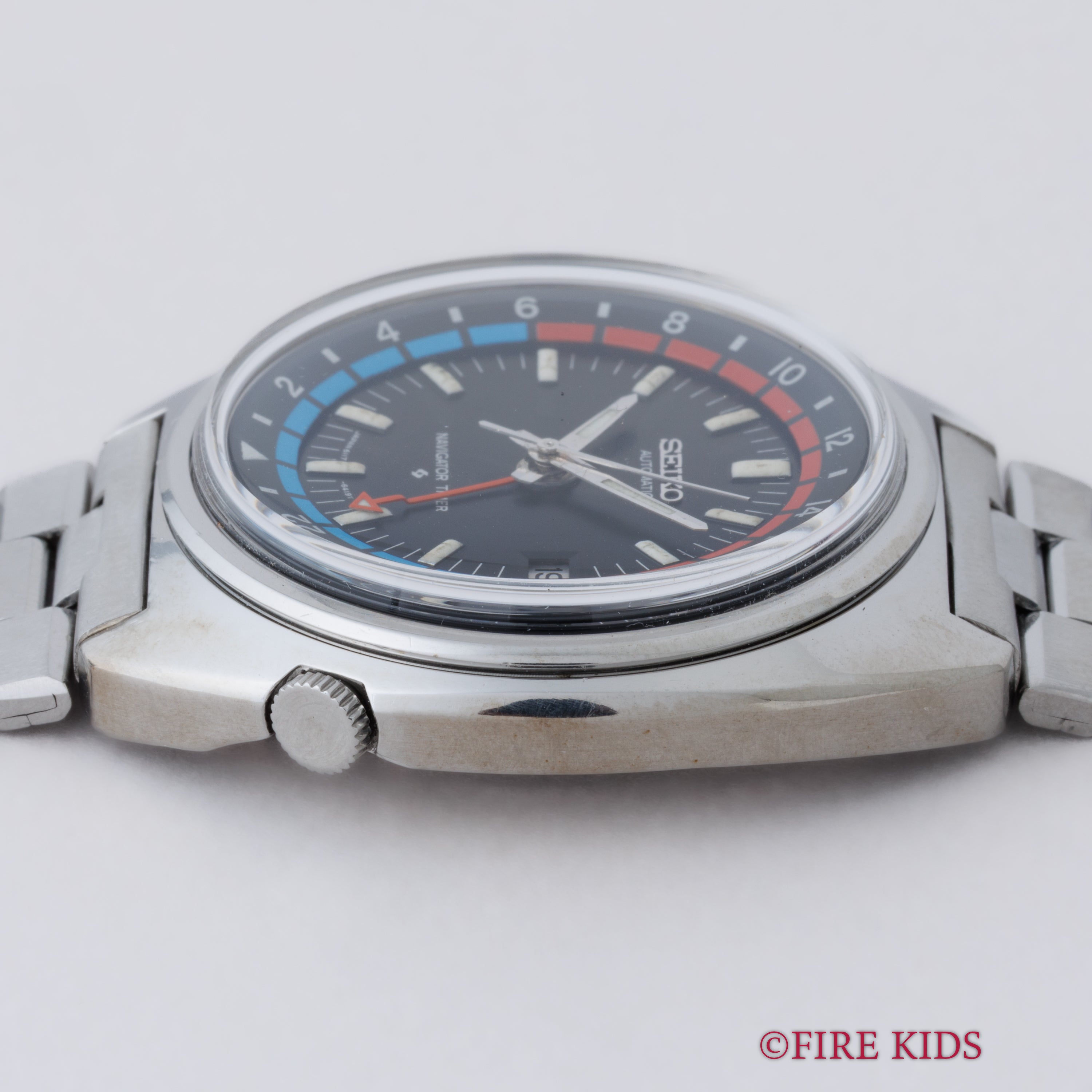 セイコー ナビゲータータイマー 自動巻き 1975年製 Ref.6117-6410 純正ブレス