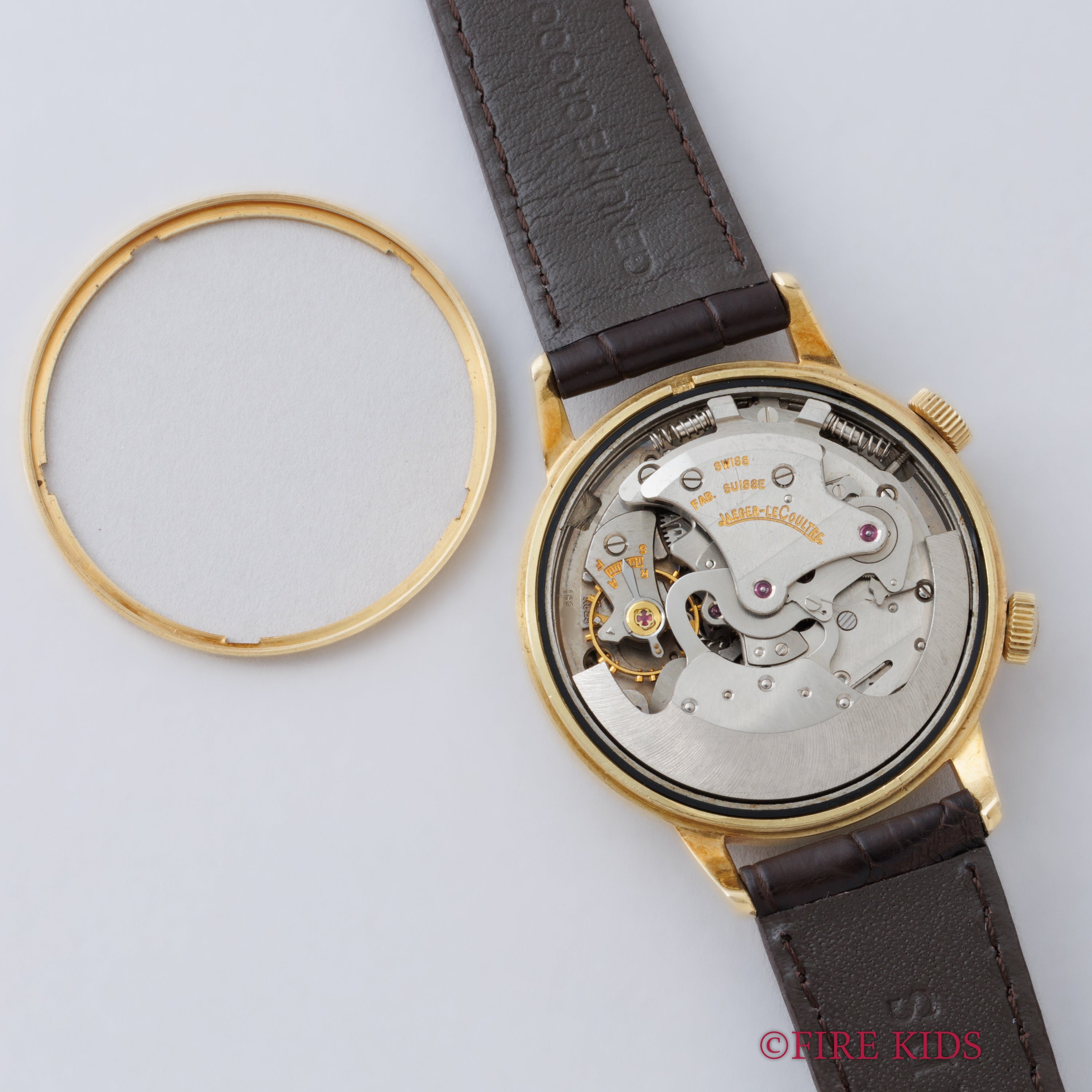 ジャガー・ルクルト 18金無垢イエローゴールド メモボックス  1960年代製 バンパー式オートマチック