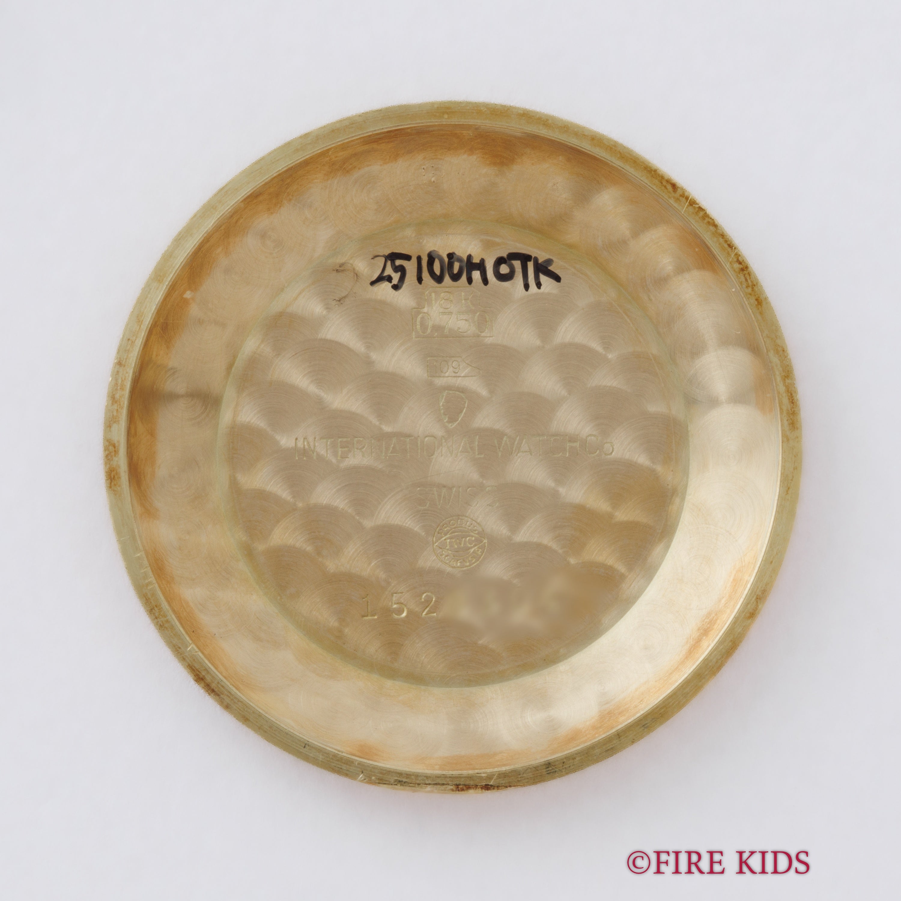 IWC ラウンドケース 1961年製 18金無垢イエローゴールド Cal.853 ノンデイト自動巻き