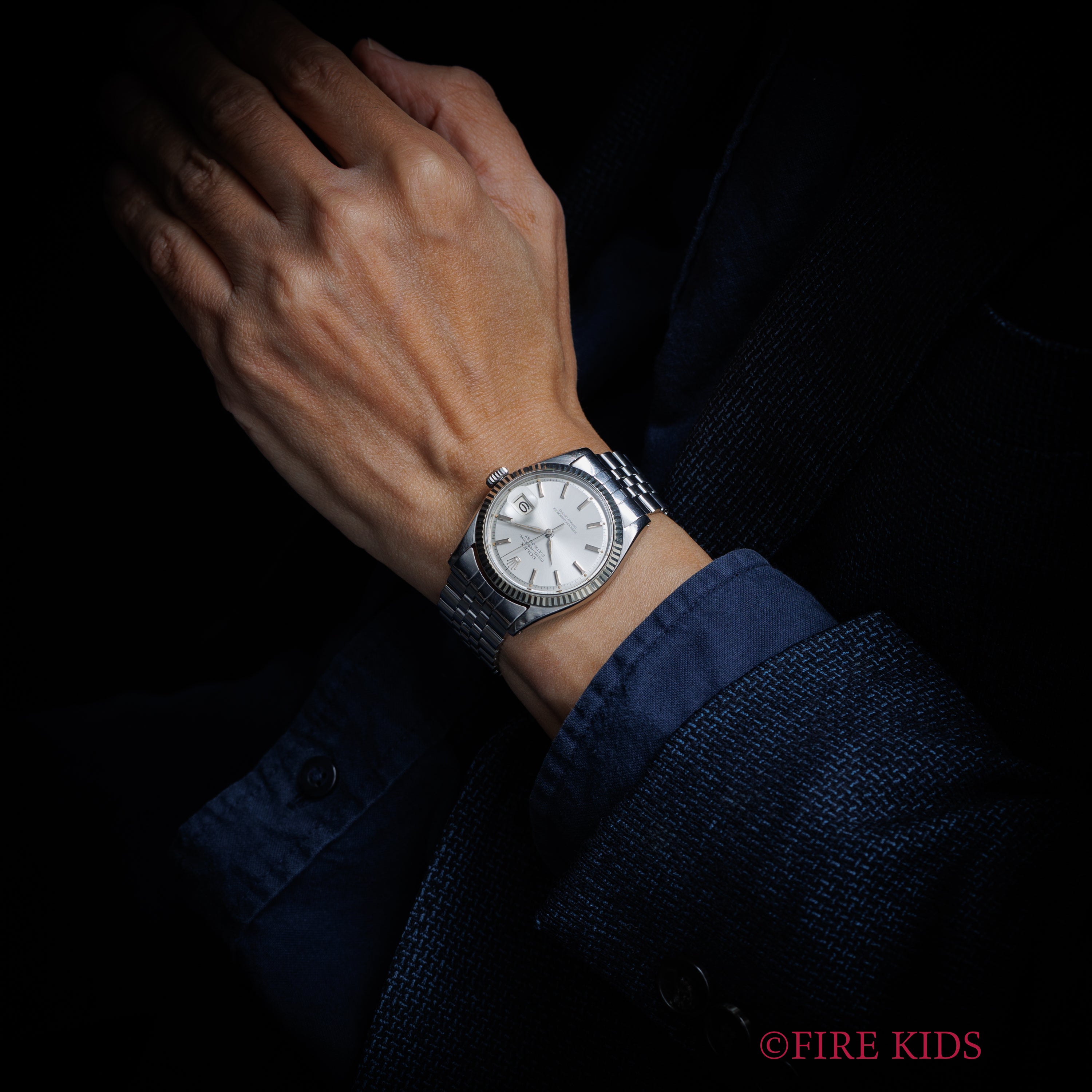 ロレックス デイトジャスト アルファハンド 自動巻き 1963年製 Ref.1601 Cal.1560 ホワイトゴールドベゼル