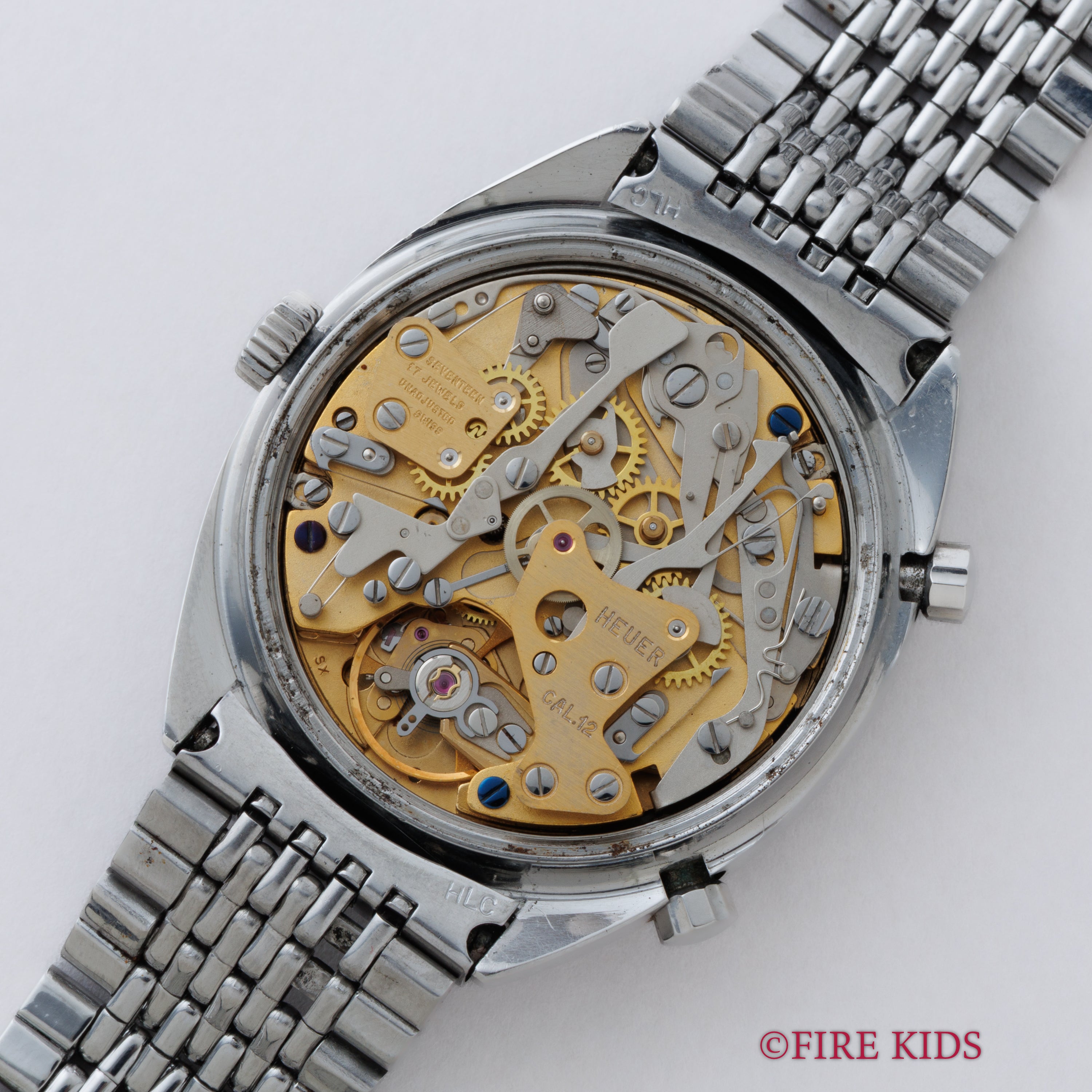 ホイヤー カレラ クロノマチック 1970年代製 自動巻クロノグラフ Cal.12 Ref.1153 純正ブレス