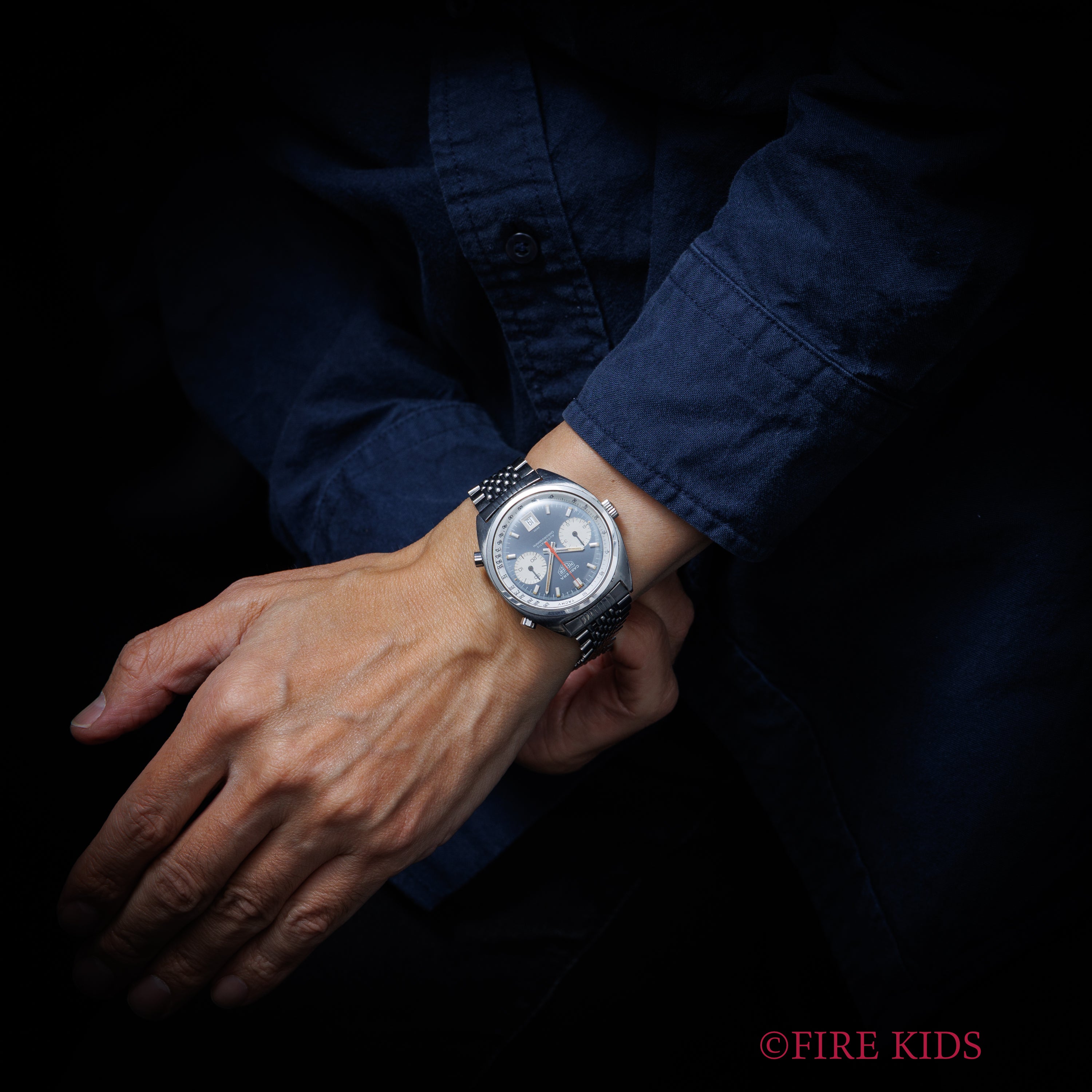 ホイヤー カレラ クロノマチック 1970年代製 自動巻クロノグラフ Cal.12 Ref.1153 純正ブレス