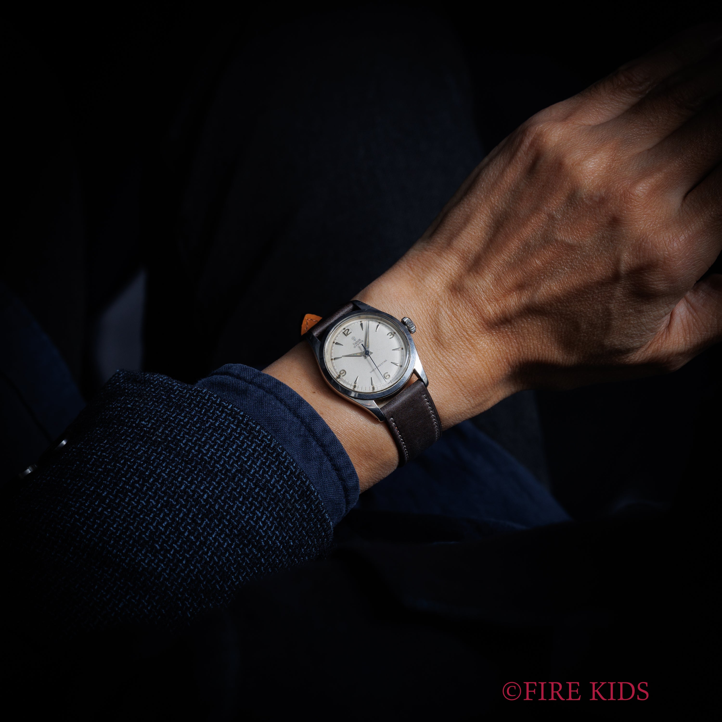 チューダー 小薔薇オイスター 1951年製 ギョウシェダイヤル 手巻 Ref.7903 王冠リューズ