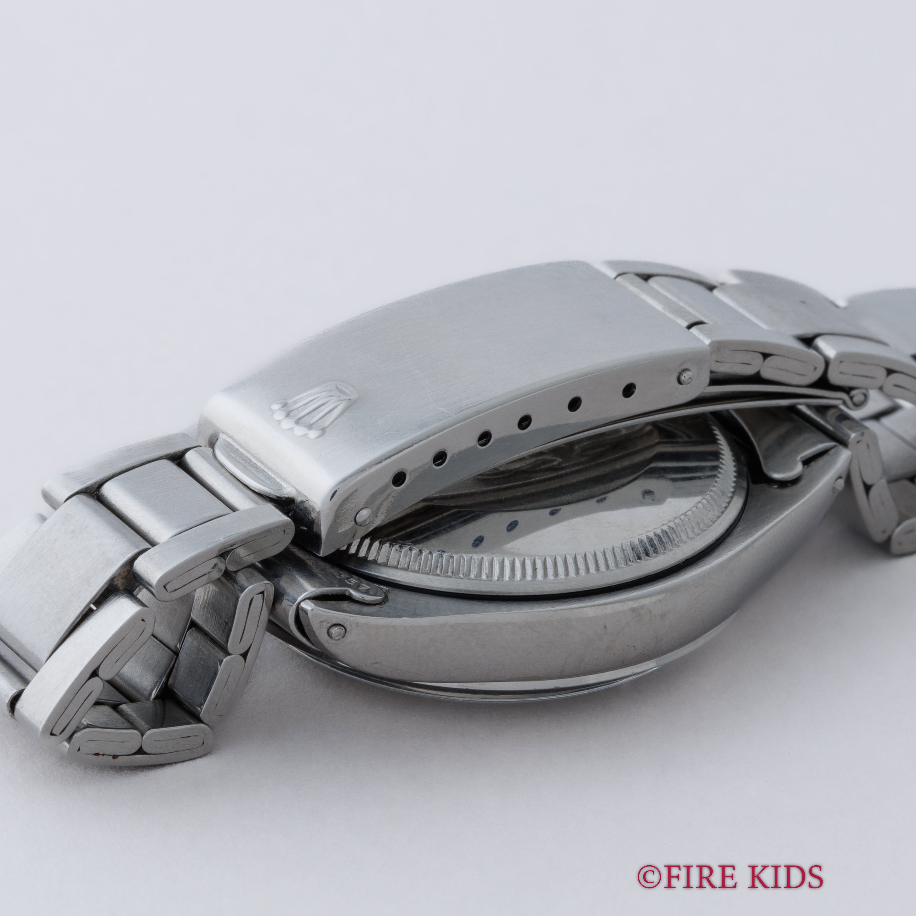 ロレックス エアキング 1972年製 Ref.5500 シルバーダイヤル 純正巻きオイスターブレス