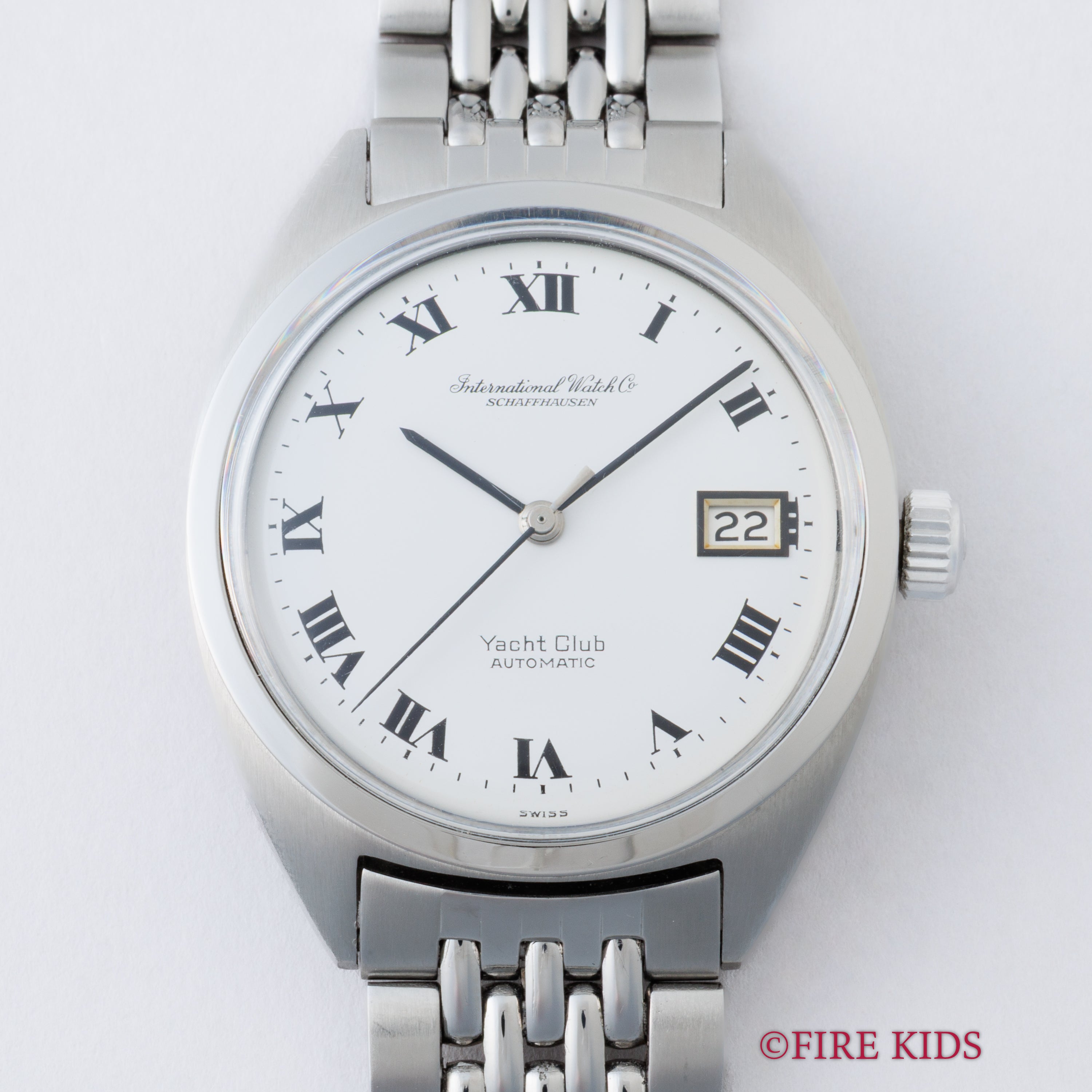 IWC ヨットクラブ Ref.811AD 1968年製 ペラトン式自動巻き Cal.8541ホワイトローマン 純正ゲイフレアーブレス