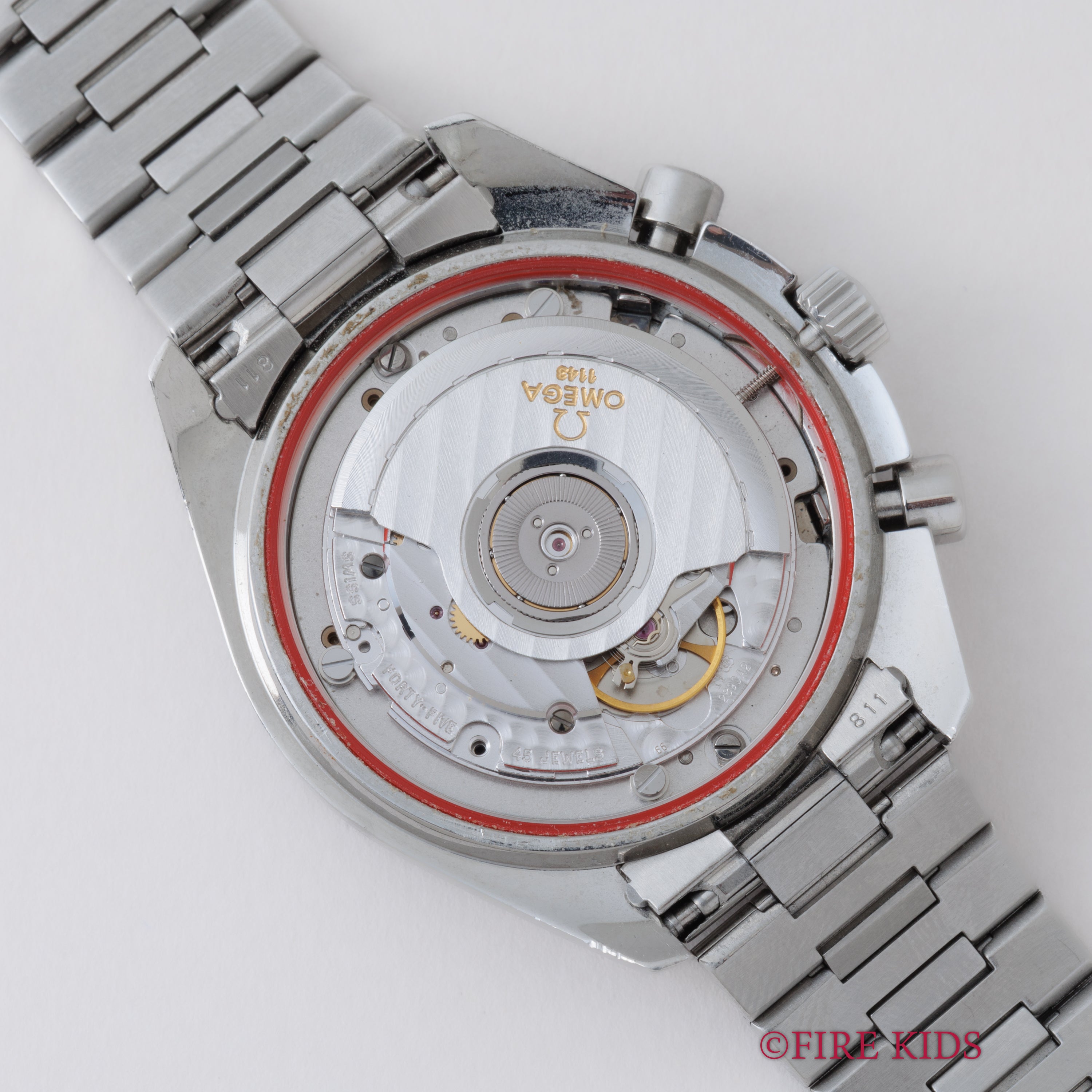 オメガ スピードマスター レーシング 1996年～1998年製 シューマッハ Ref.3510.12 イエローダイヤル 箱、ギャラ付き