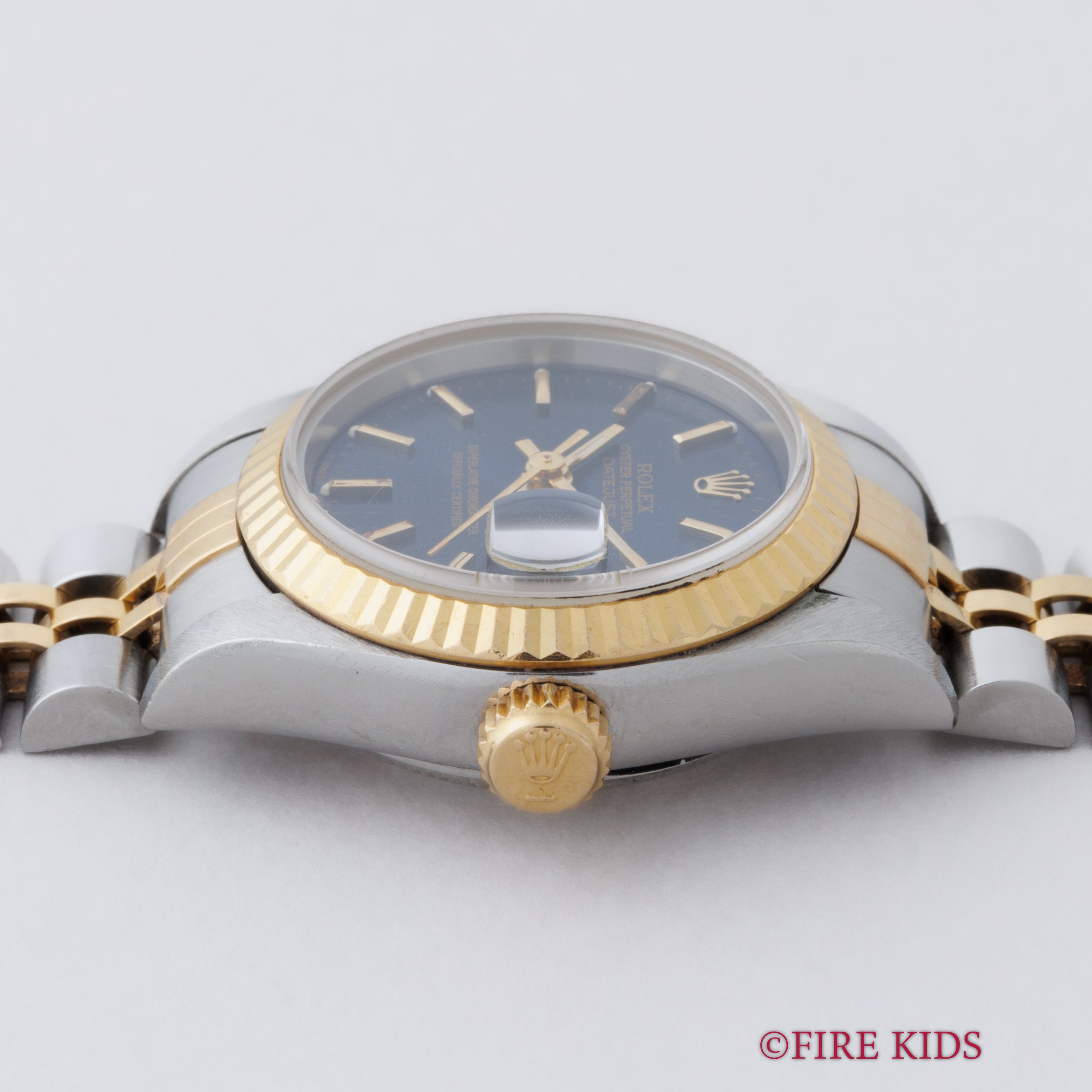 ロレックス デイトジャスト 自動巻き 1996年製 レディース コンビ Ref.69173 ブルーダイヤル