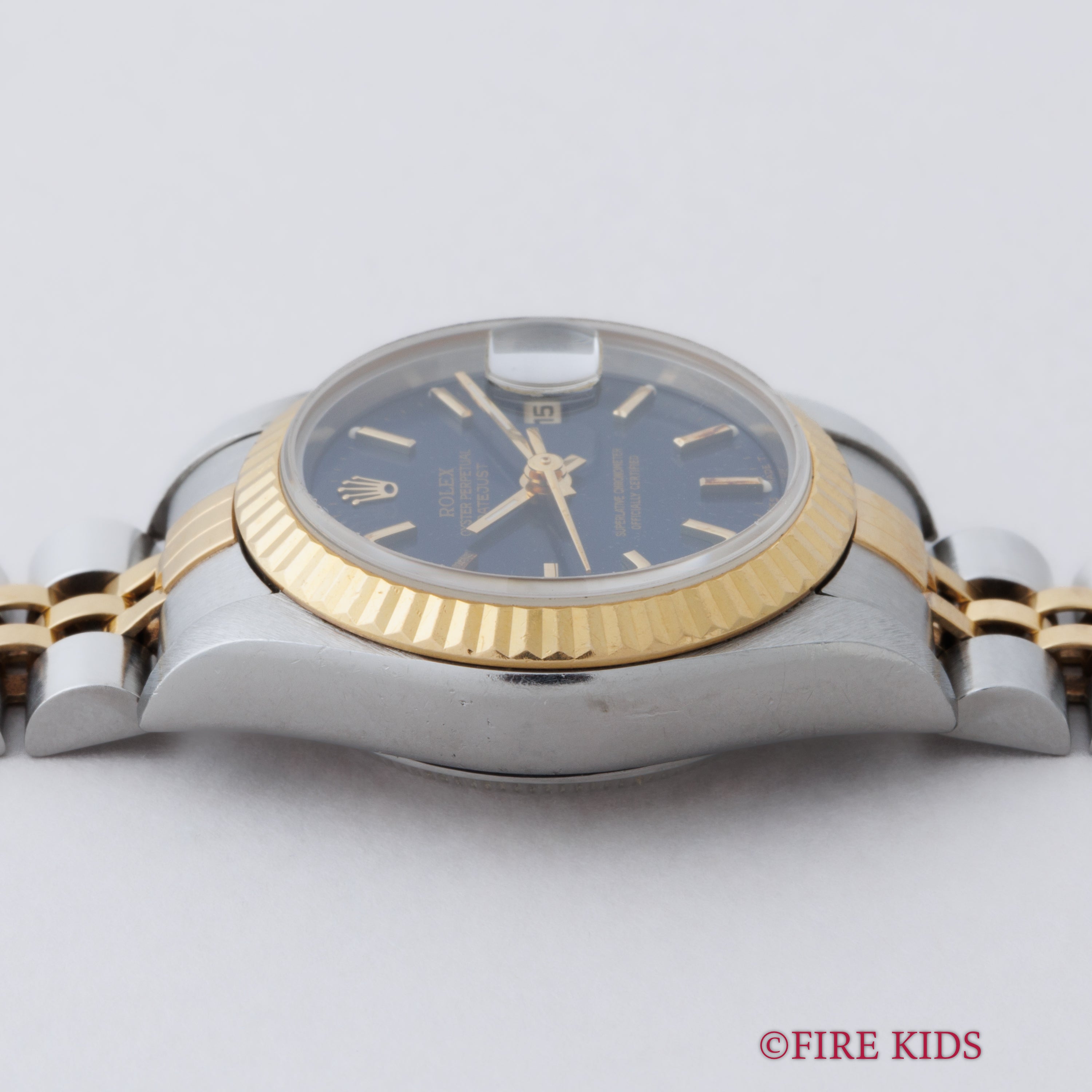 ロレックス デイトジャスト 自動巻き 1996年製 レディース コンビ Ref.69173 ブルーダイヤル