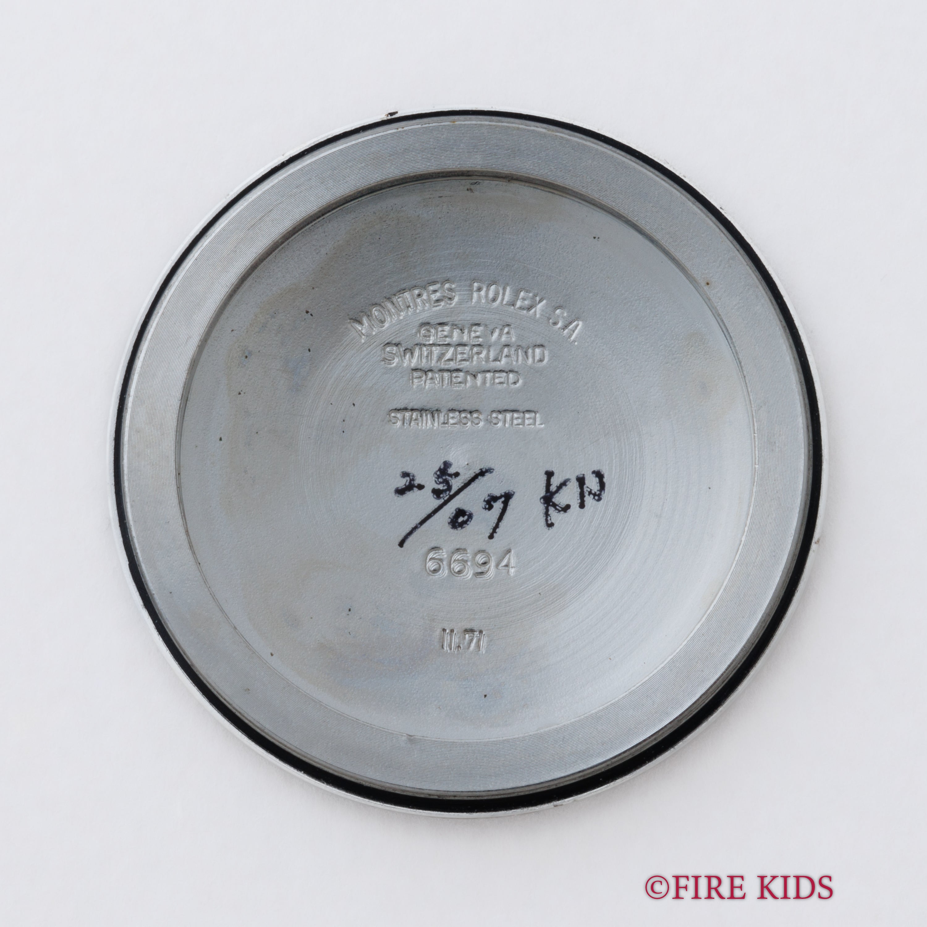 ロレックス オイスターデイト 1971年製 Ref.6694  手巻 純正巻きブレス ギャラ付き